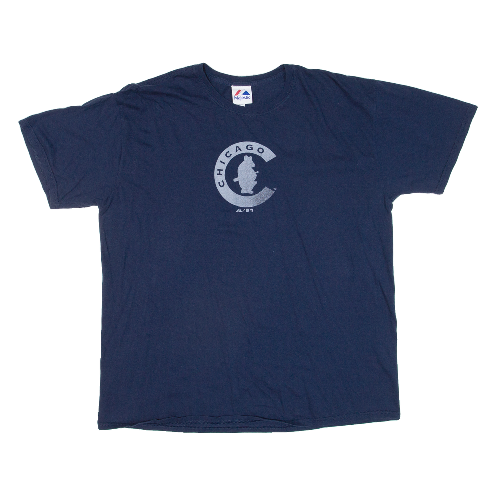 MAJESTIC Chicago Mens T-Shirt Blue USA XL Refurbished - N/A refurbished available on Cerqular