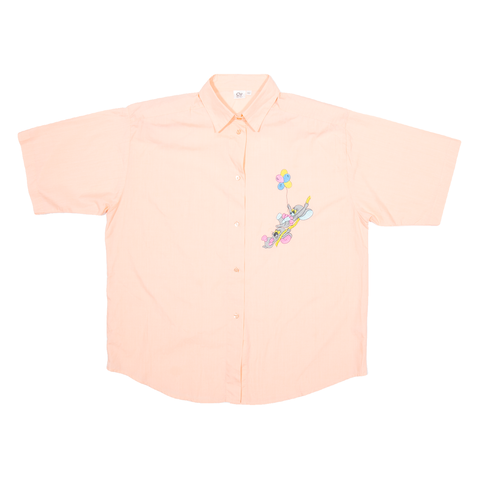 CHARLES JSGELE Mice Womens Plain Shirt Pink L Refurbished - N/A refurbished available on Cerqular