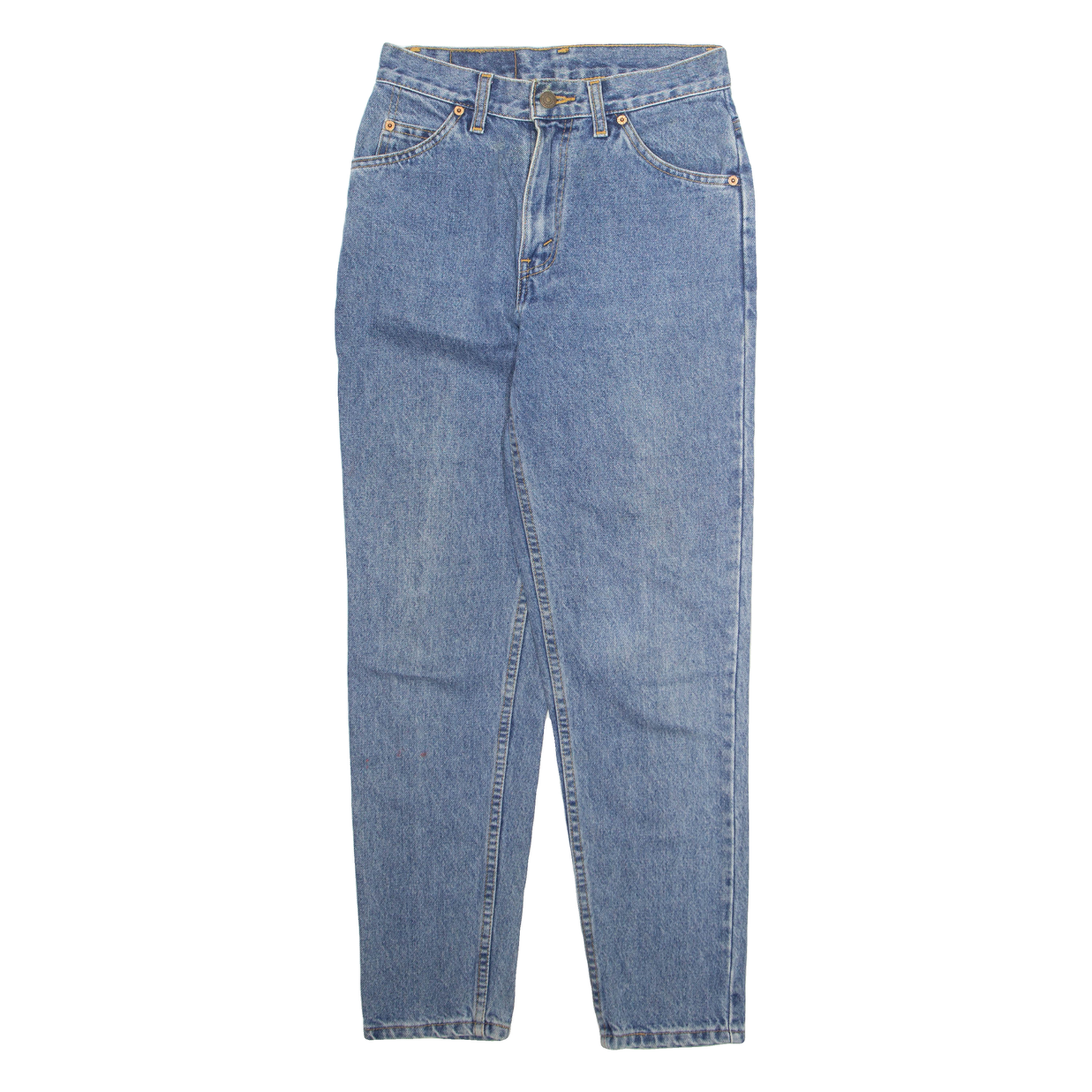 LEVI'S Womens Jeans Blue Regular Tapered Acid Wash W26 L28 Refurbished - N/A refurbished available on Cerqular