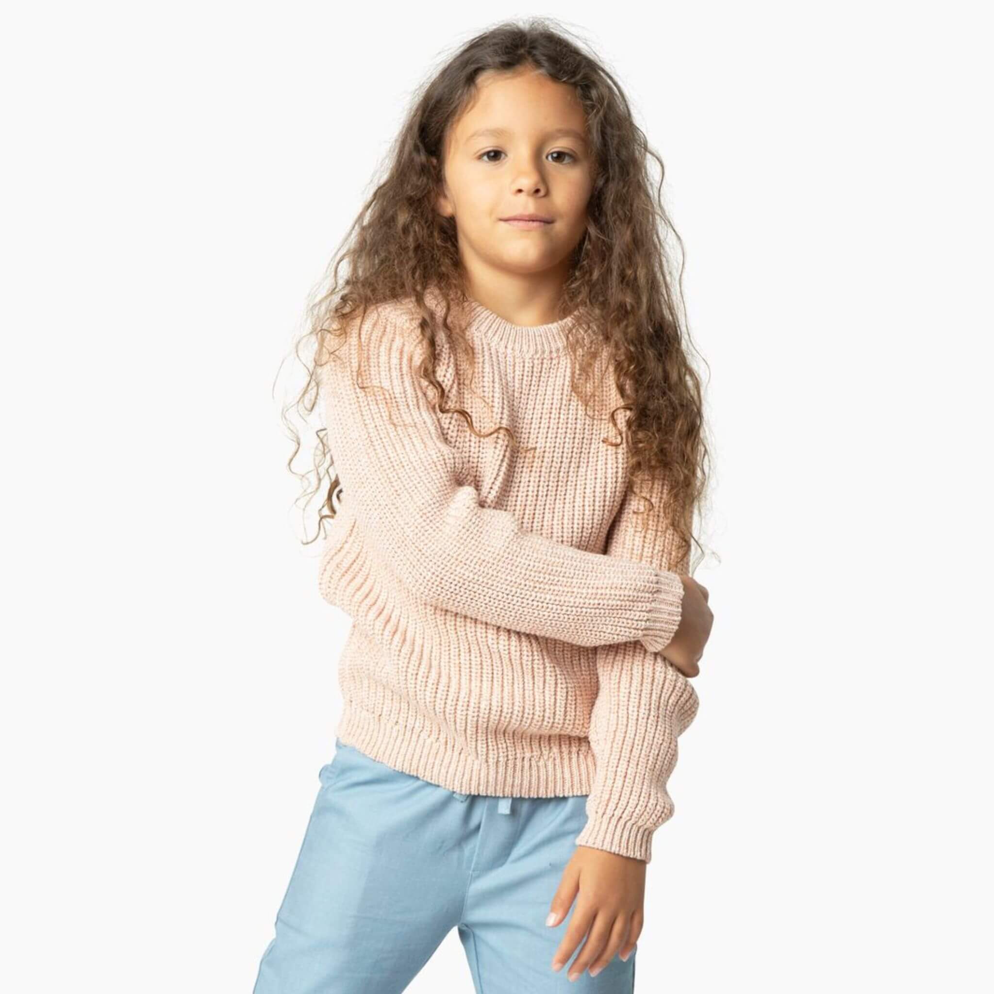 Chunky Knit Cotton Sweater | Size: 2T Refurbished - Firebird Kids refurbished available on Cerqular