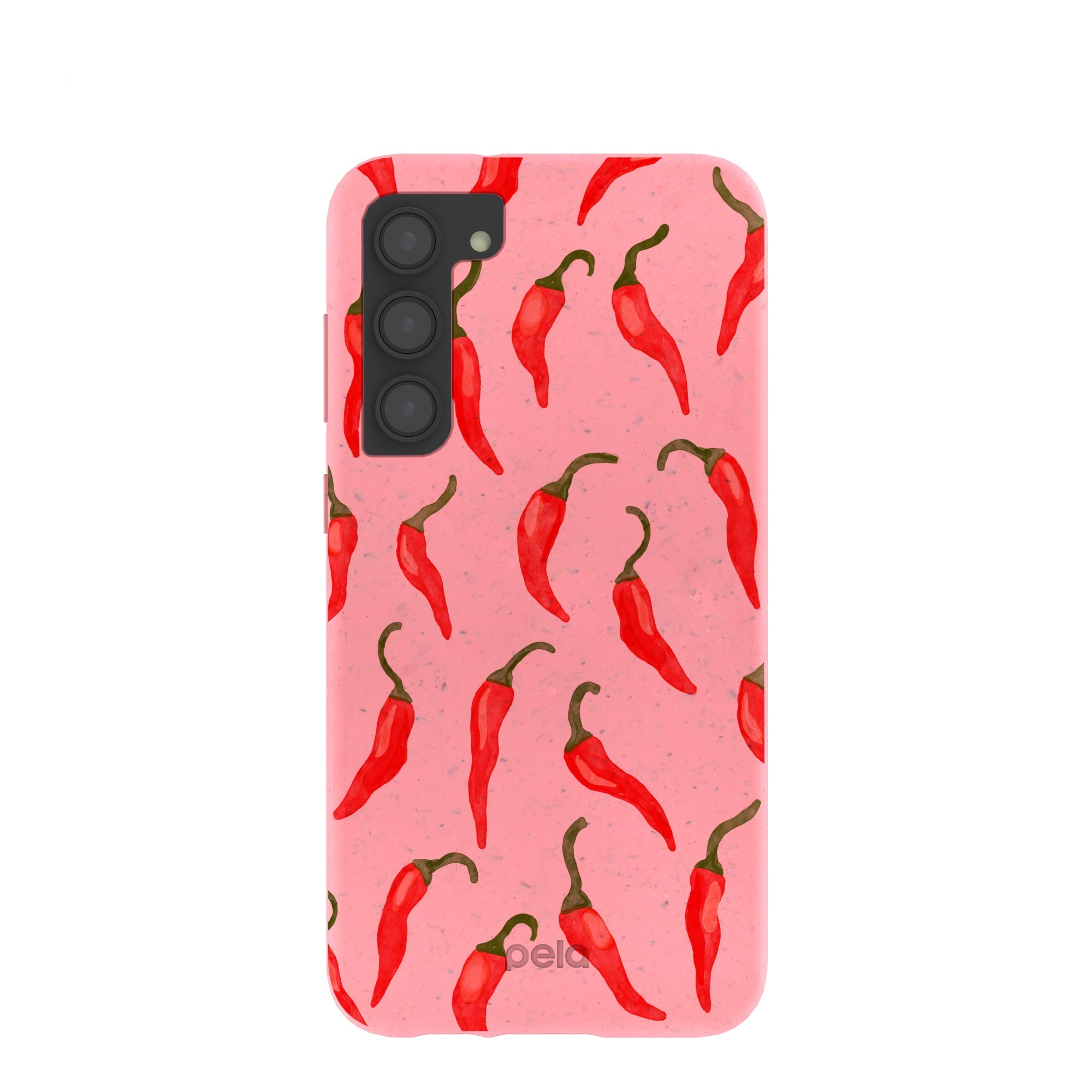 Bubblegum Pink Heatwave Samsung Galaxy S23+(Plus) Case Refurbished - Pela Case refurbished available on Cerqular