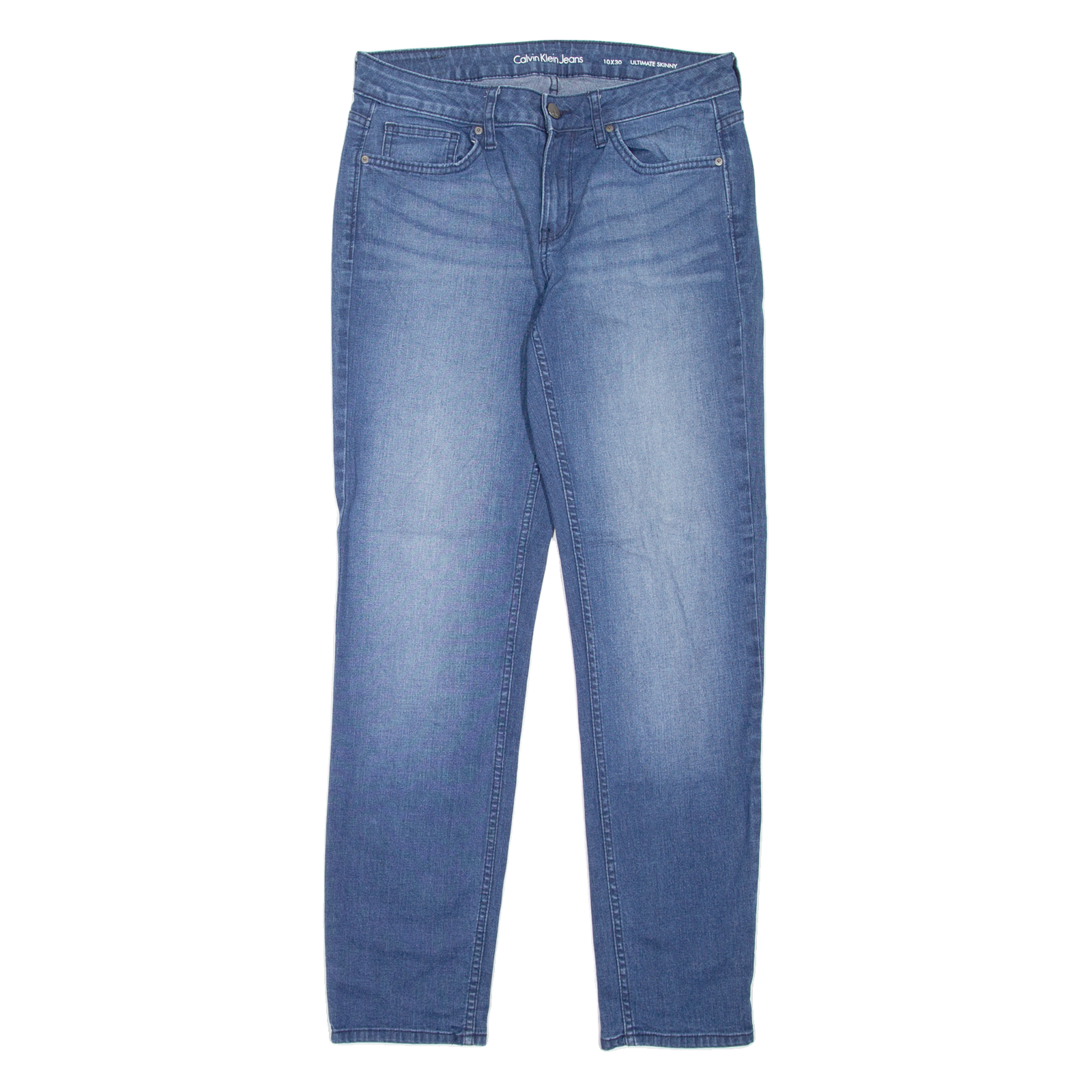 CALVIN KLEIN JEANS Womens Jeans Blue Slim Skinny Stone Wash W30 L30 Refurbished - N/A refurbished available on Cerqular