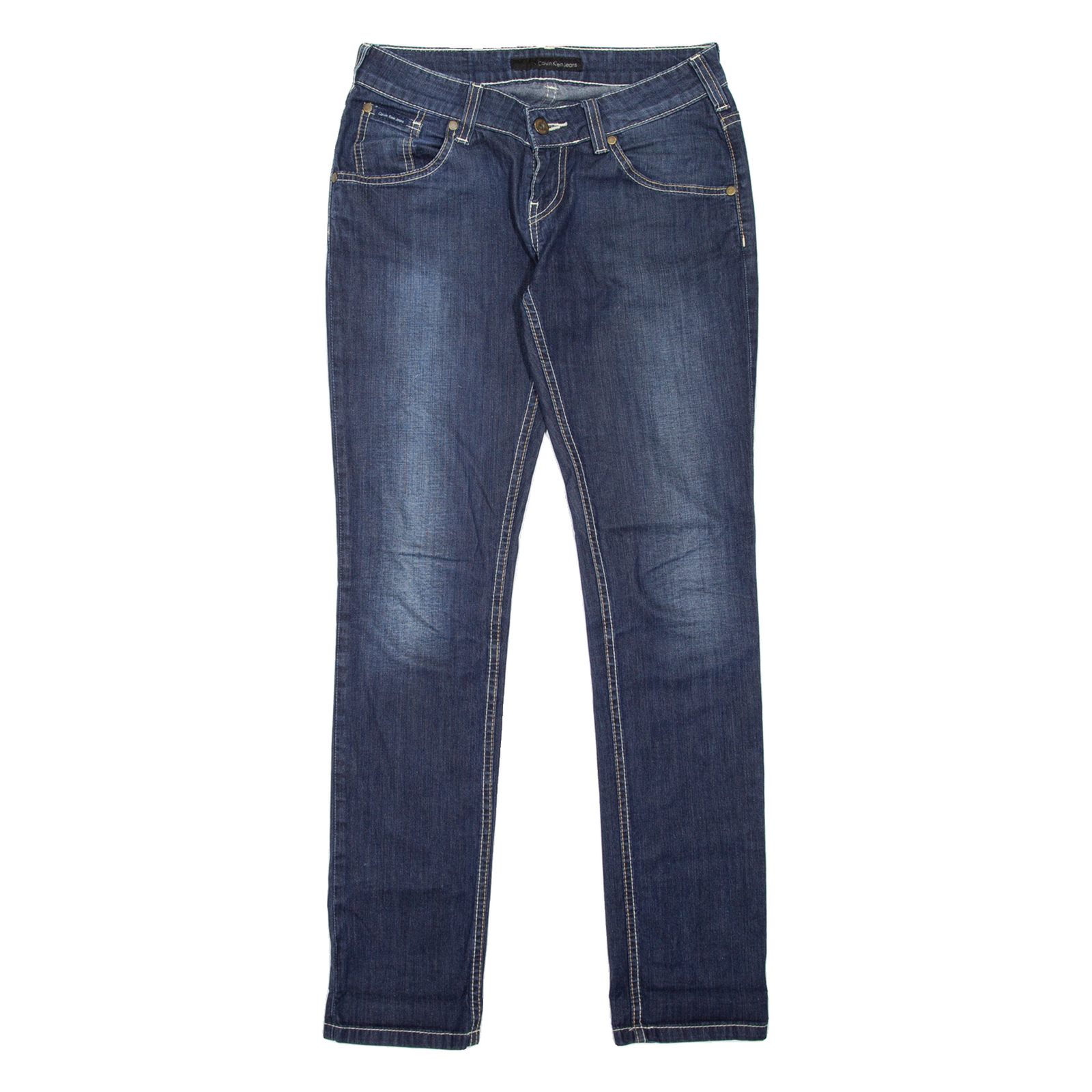 CALVIN KLEIN JEANS Womens Jeans Blue Slim Skinny Stone Wash W27 L31 Refurbished - N/A refurbished available on Cerqular