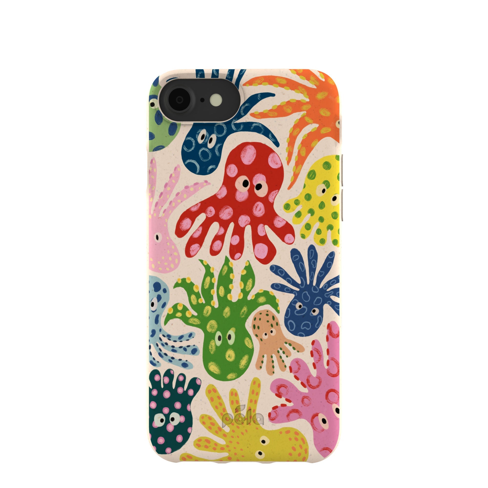 Seashell Octopi iPhone 6/6s/7/8/SE Case Refurbished - Pela Case refurbished available on Cerqular