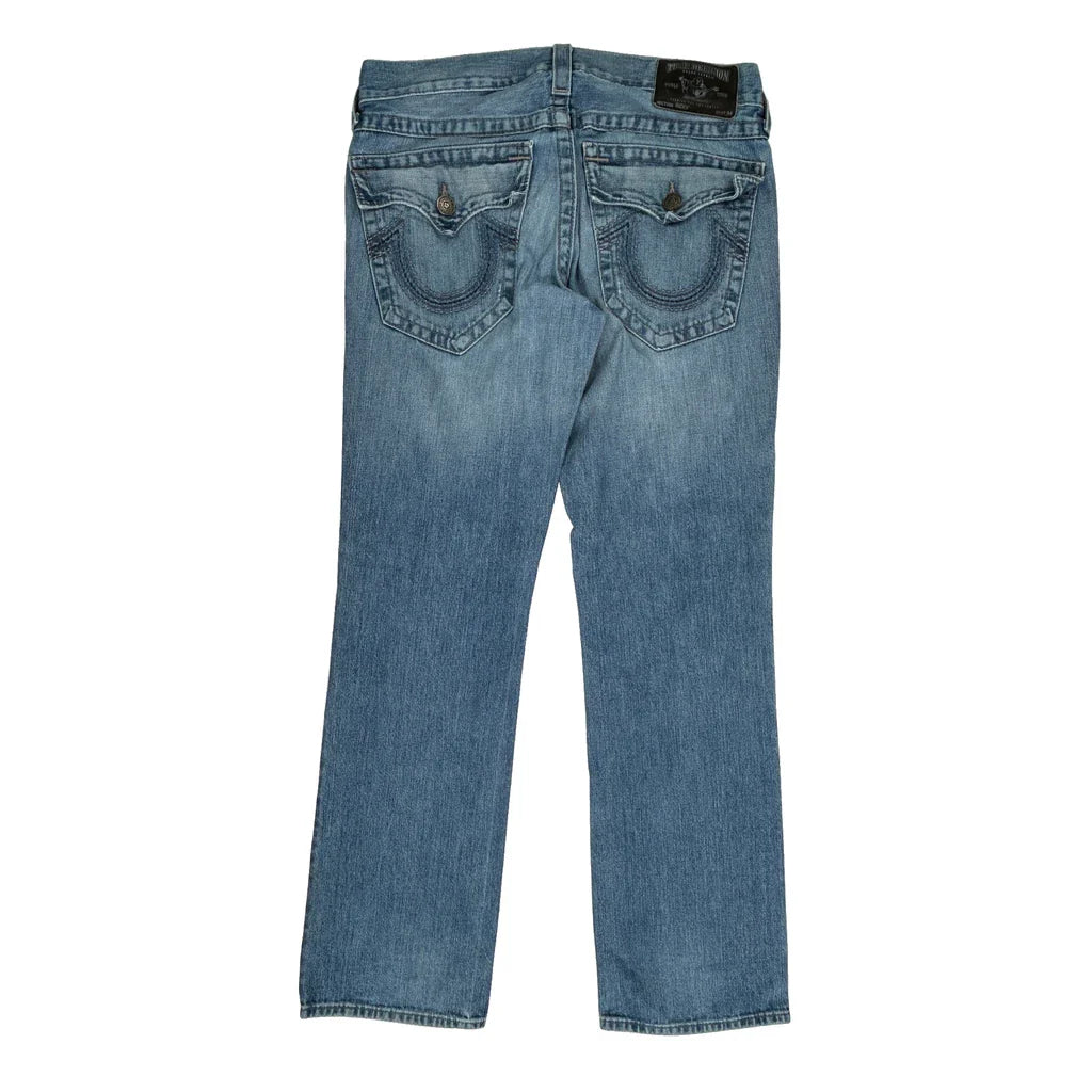 True Religion Jeans - 32W 30L Blue Denim Refurbished - Thrifted (note: this is a term often used to describe second- refurbished available on Cerqular