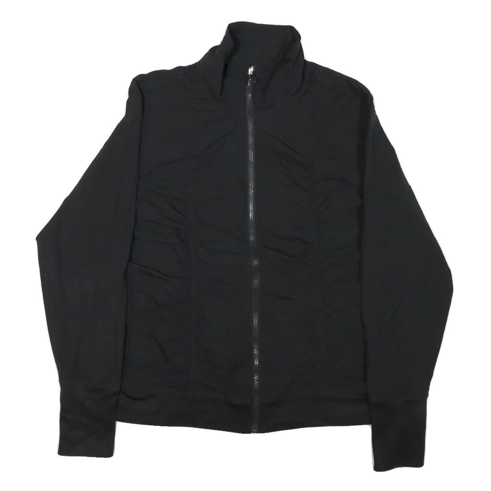 FILA Womens Black Zip Jacket XL Polyester Blend Plain Lightweight Sportswear Refurbished - N/A refurbished available on Cerqular