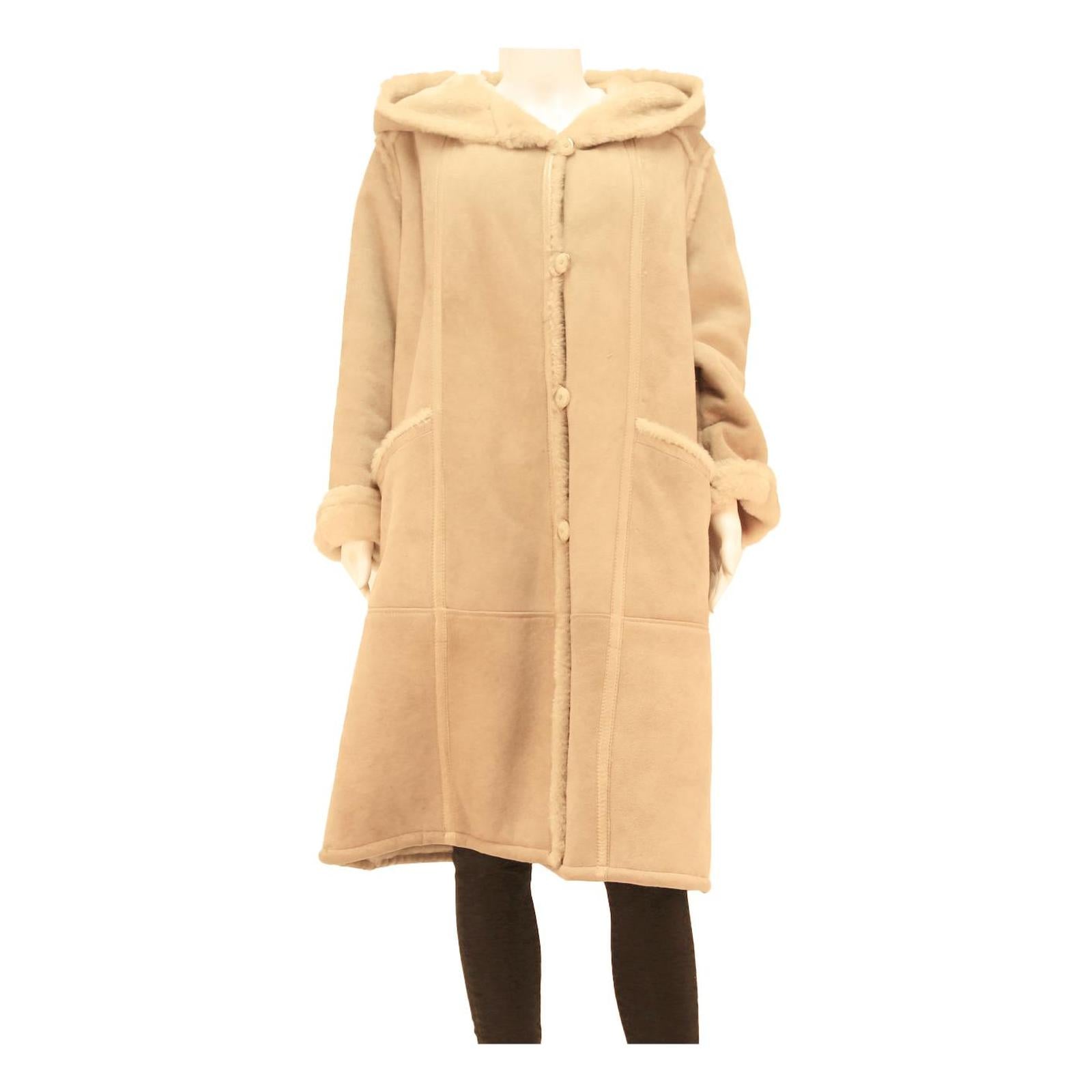 Buy LEADERMANN Womens Beige Hooded Button Jacket M Cotton Blend Classic Coat Long Refurbished - $45.49 LEADERMANN Womens Beige Hooded Button Jacket M Cotton Blend Classic Coat Long Refurbished - N/A refurbished available on Cerqular