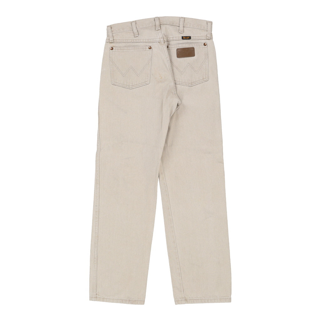 Wrangler Jeans - 30W 30L Beige Cotton Blend Refurbished - Thrifted (note: this is a term often used to describe second- refurbished available on Cerqular