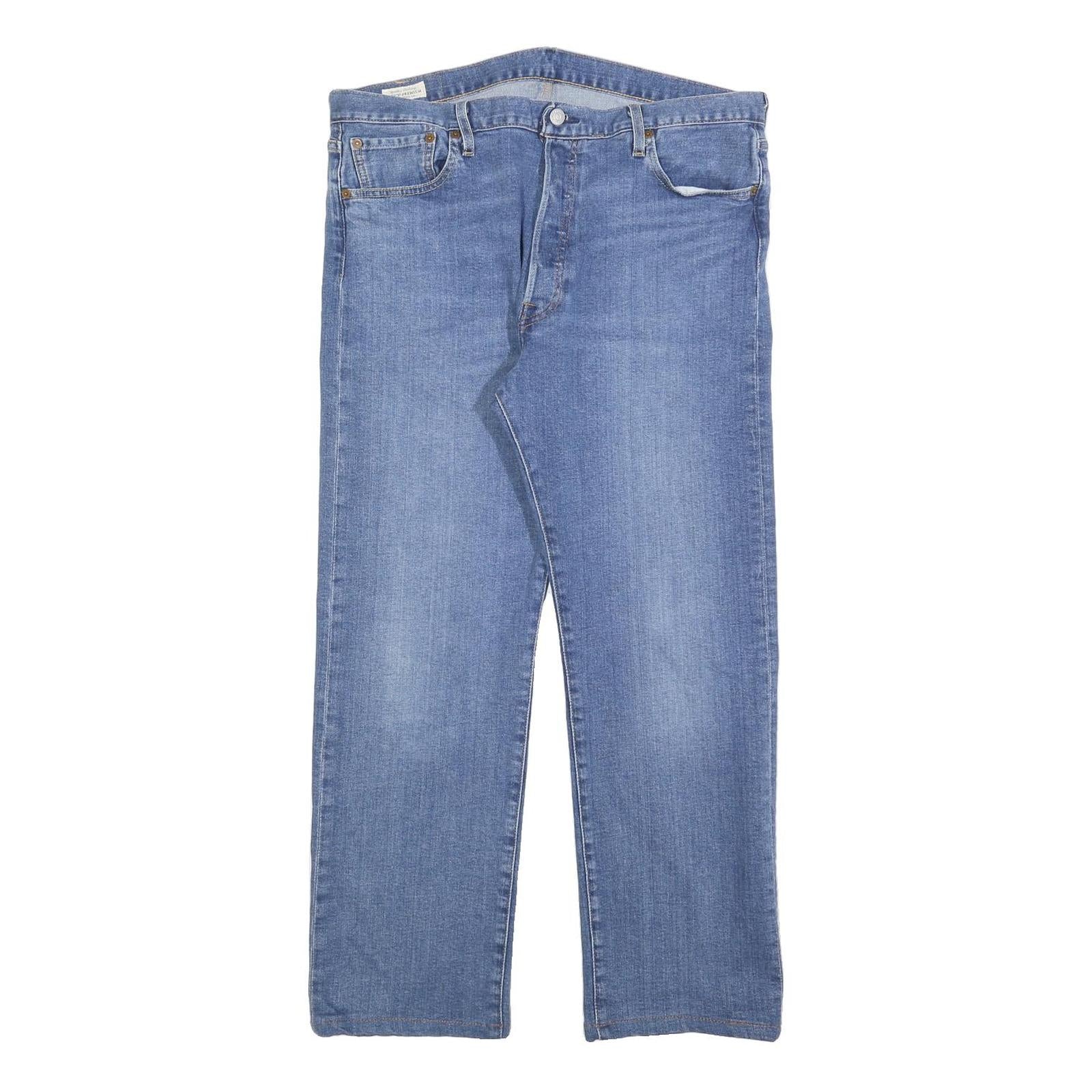 LEVI'S 501 Mens Jeans Blue Regular Straight Denim Medium W36 L27 Classic Fit Refurbished - N/A refurbished available on Cerqular