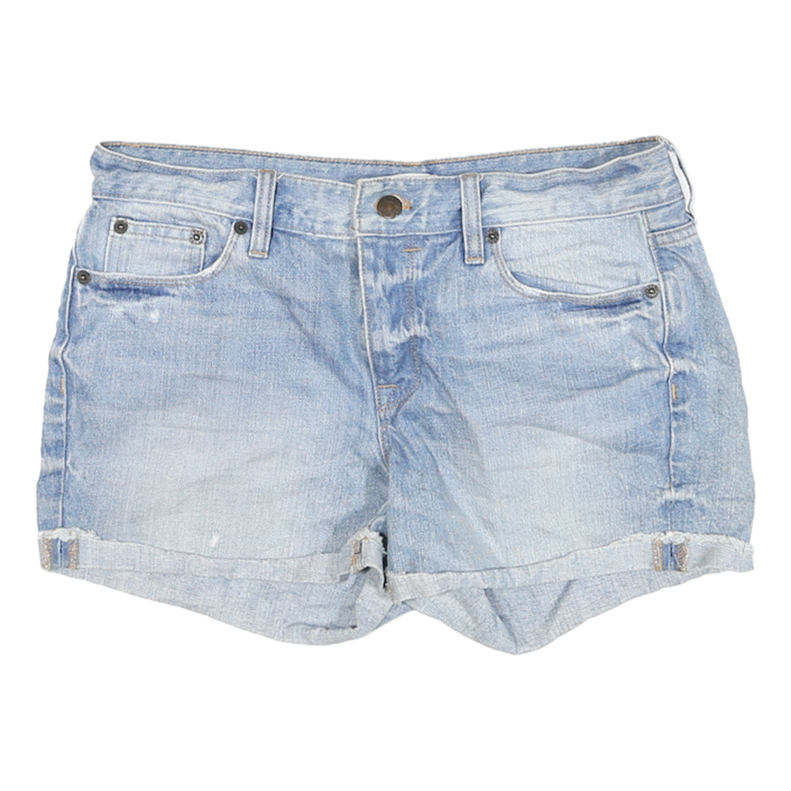 J CREW Womens Shorts Blue Denim Casual M W27 Cotton Blend Summer Wear Refurbished - N/A refurbished available on Cerqular
