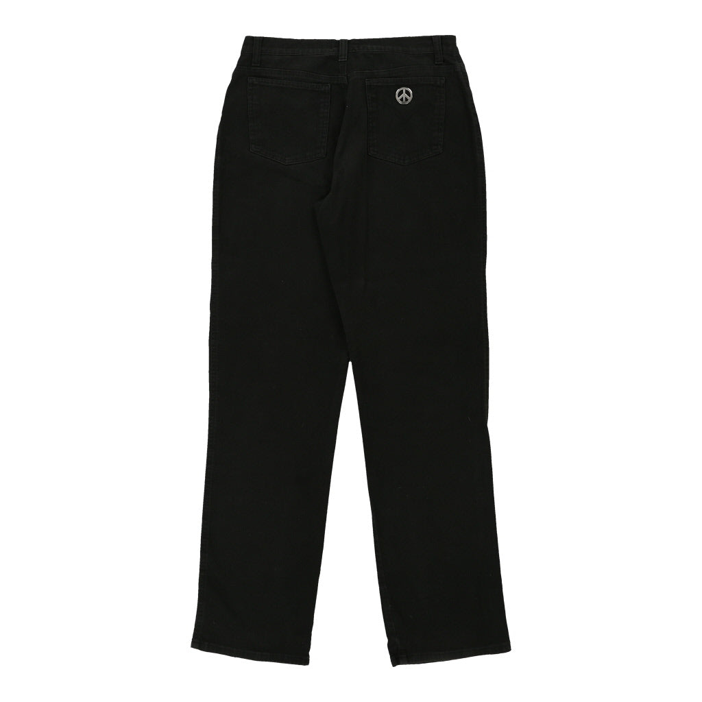 Moschino Jeans Trousers - 30W UK 10 Black Cotton Refurbished - Thrifted (note: this is a term often used to describe second- refurbished available on Cerqular