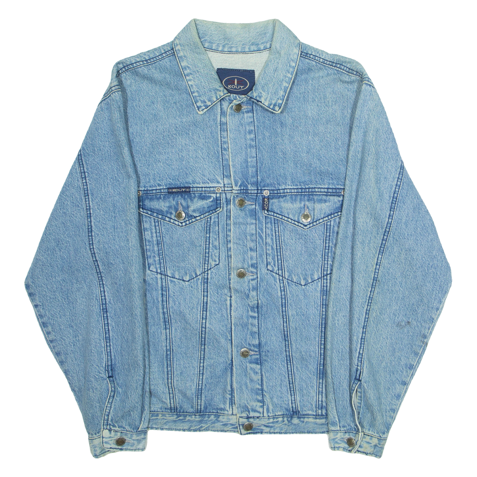 KOUT Mens Denim Jacket Blue M Refurbished - N/A refurbished available on Cerqular