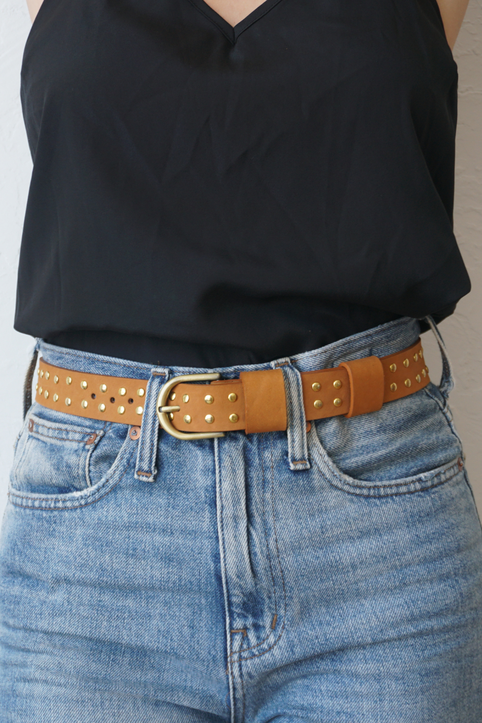 Buy Alanis Studded Belt Refurbished - $129.00 Alanis Studded Belt Refurbished - N/A (Paneros is not a known clothing brand. It is possible refurbished available on Cerqular