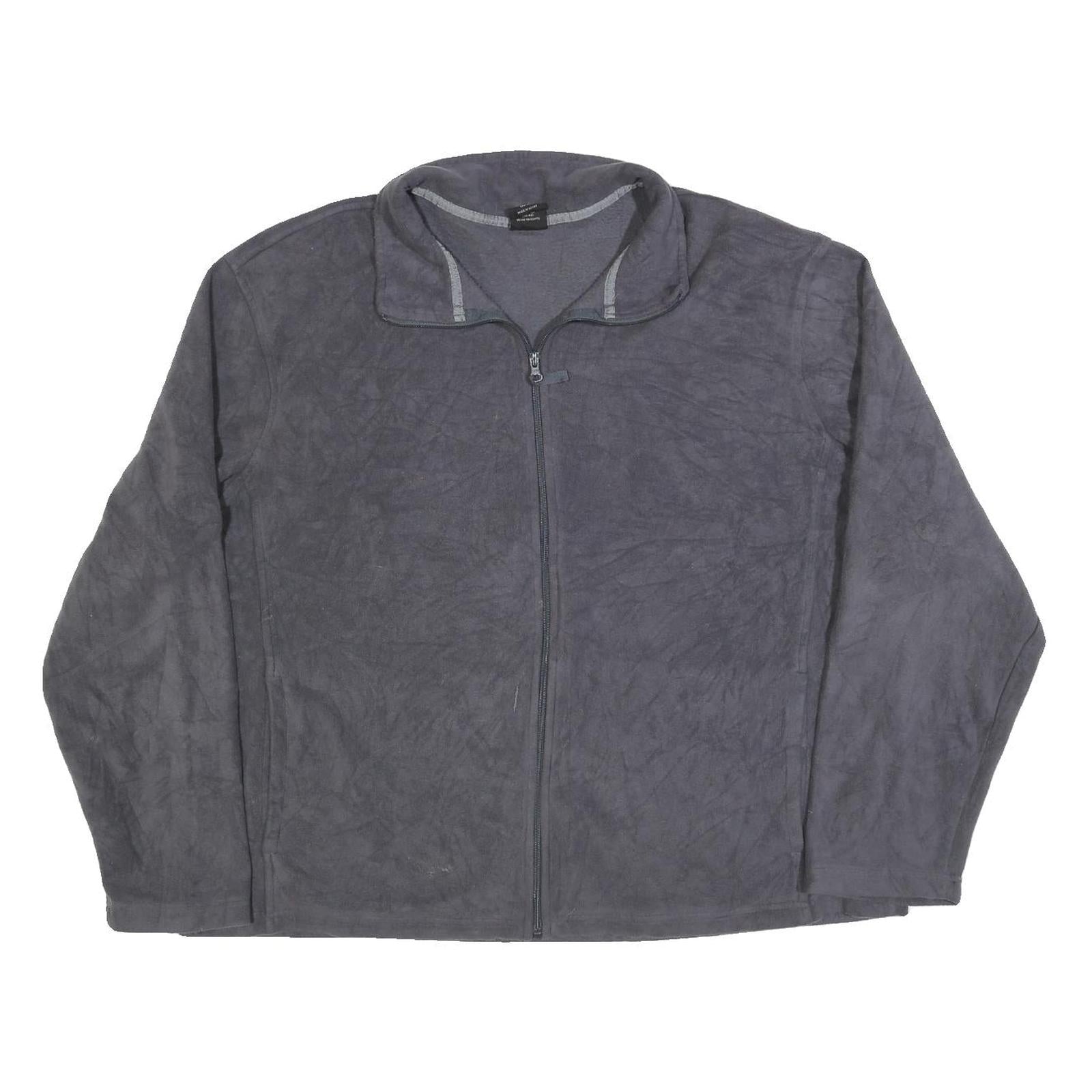 STARTER Mens Grey 2XL Polyester Zip Jacket Plain Casual Outerwear Refurbished - N/A refurbished available on Cerqular