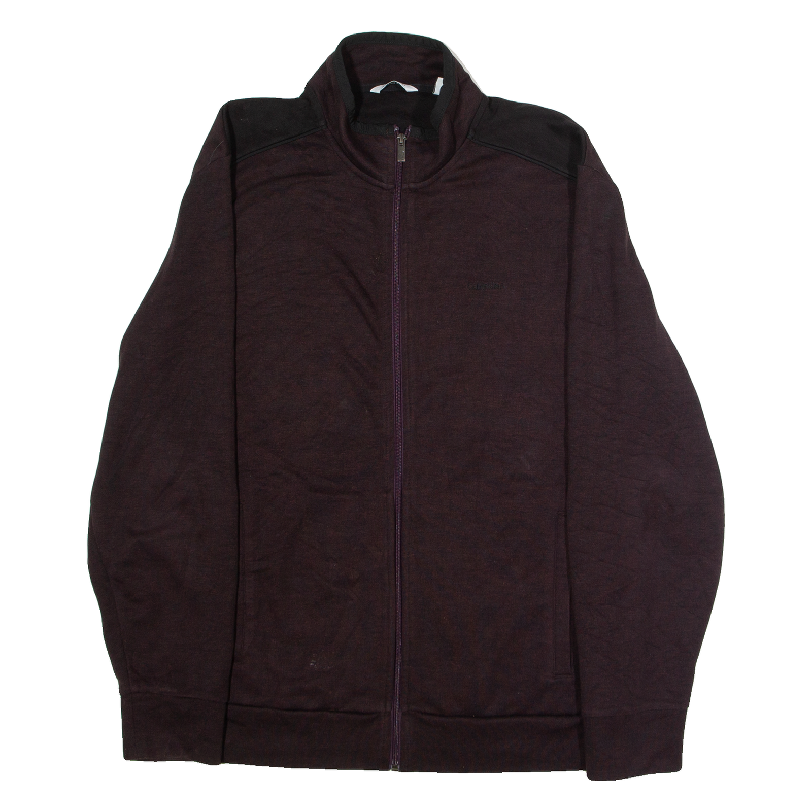 CALVIN KLEIN Mens Track Jacket Maroon L Refurbished - N/A refurbished available on Cerqular