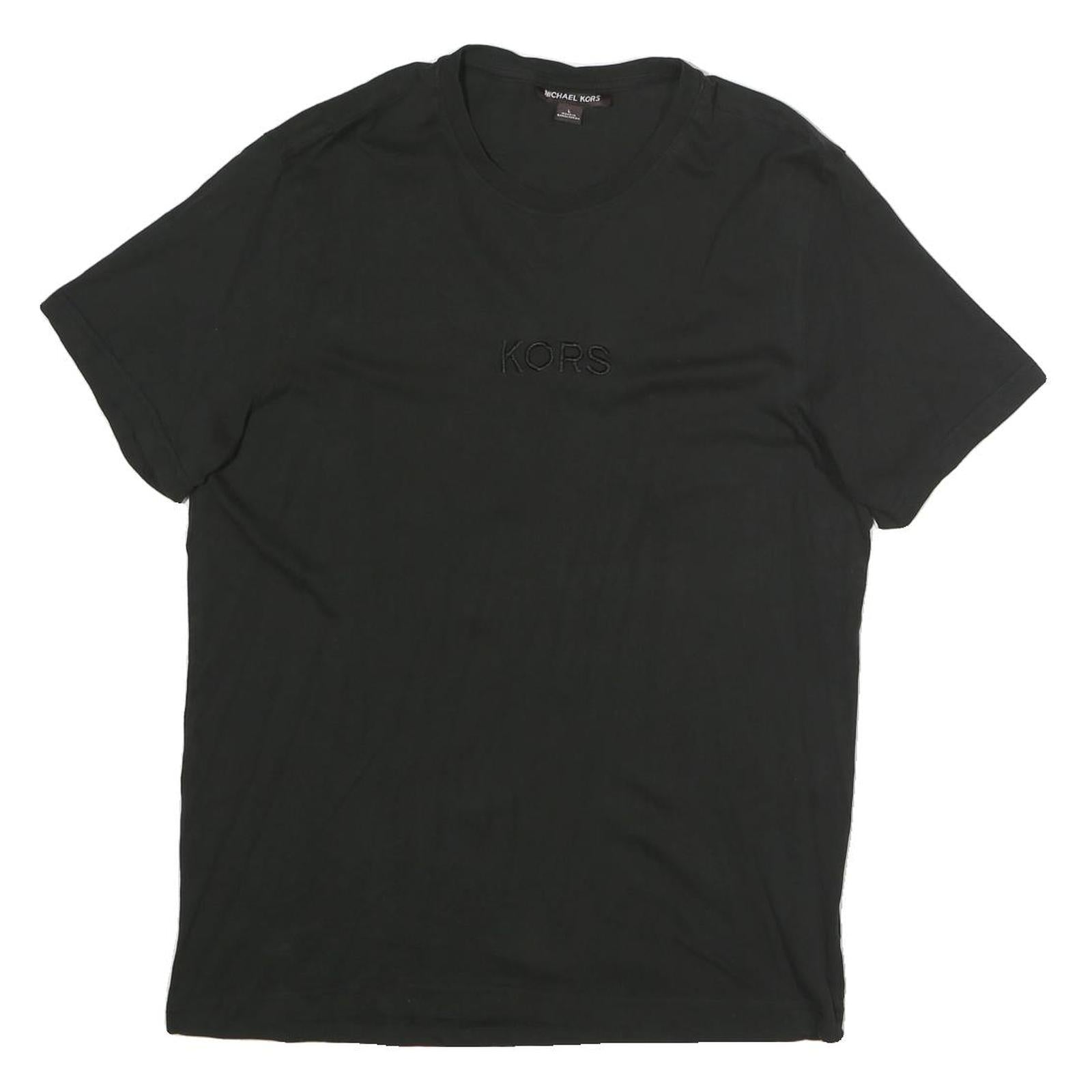 Buy MICHAEL KORS Mens Black Classic T-Shirt L Short Sleeve Crew Neck KORS Embroidery Refurbished - $28.59 MICHAEL KORS Mens Black Classic T-Shirt L Short Sleeve Crew Neck KORS Embroidery Refurbished - N/A refurbished available on Cerqular