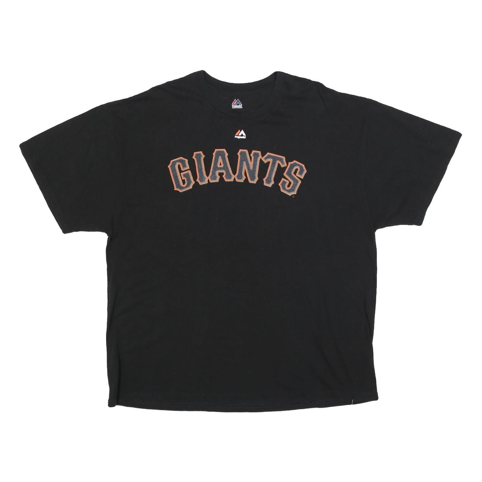 Buy MAJESTIC Mens Black Giants Graphic T-Shirt 2XL Short Sleeve Crew Neck Bumgarner Refurbished - $19.49 MAJESTIC Mens Black Giants Graphic T-Shirt 2XL Short Sleeve Crew Neck Bumgarner Refurbished - N/A refurbished available on Cerqular