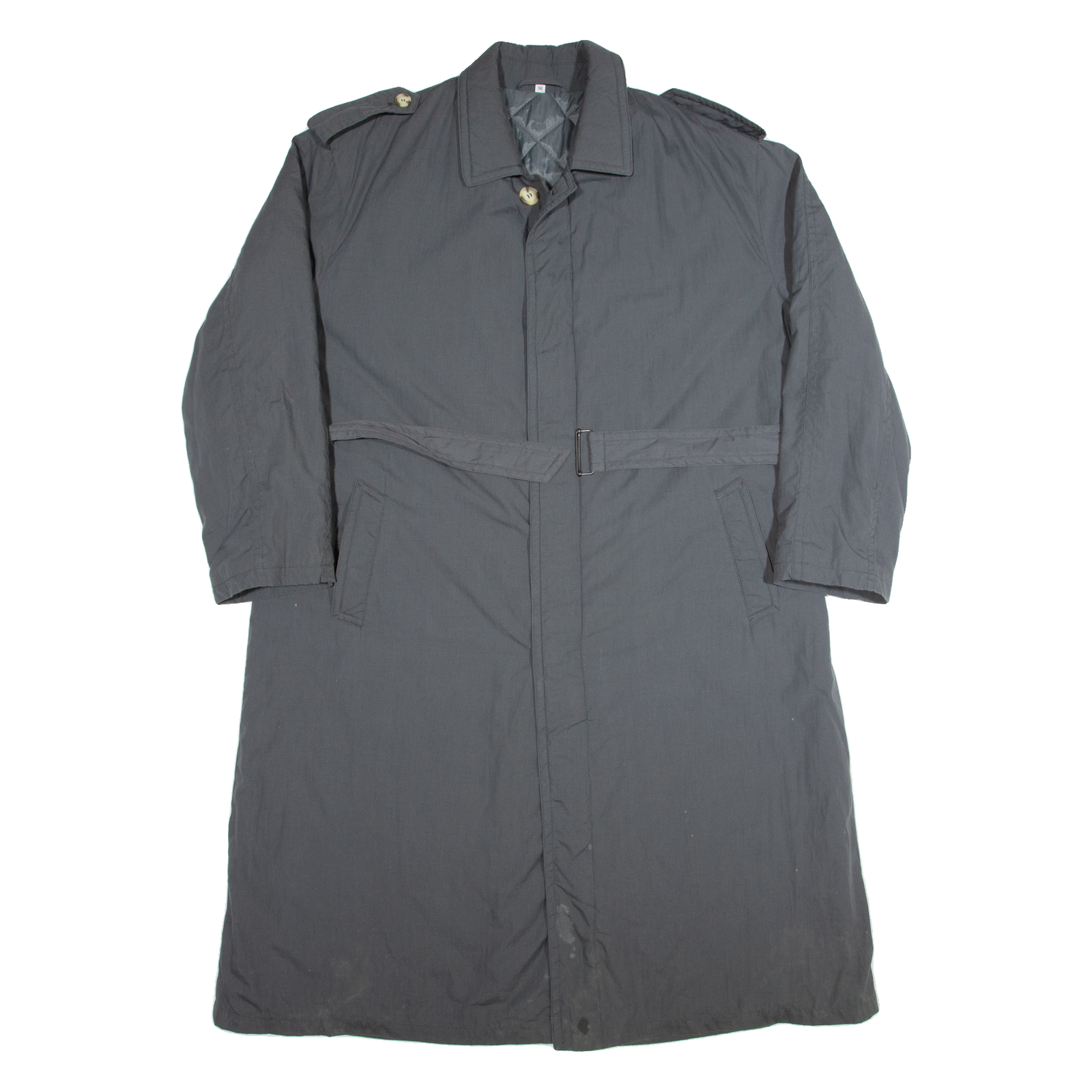 TOPMAN Insulated Mens Trench Coat Grey M Refurbished - N/A refurbished available on Cerqular