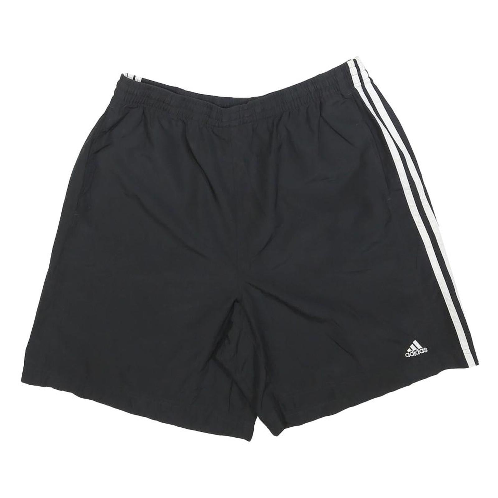 ADIDAS Mens Black Casual Shorts L W34 Polyester Sportswear Elastic Waistband Refurbished - N/A refurbished available on Cerqular