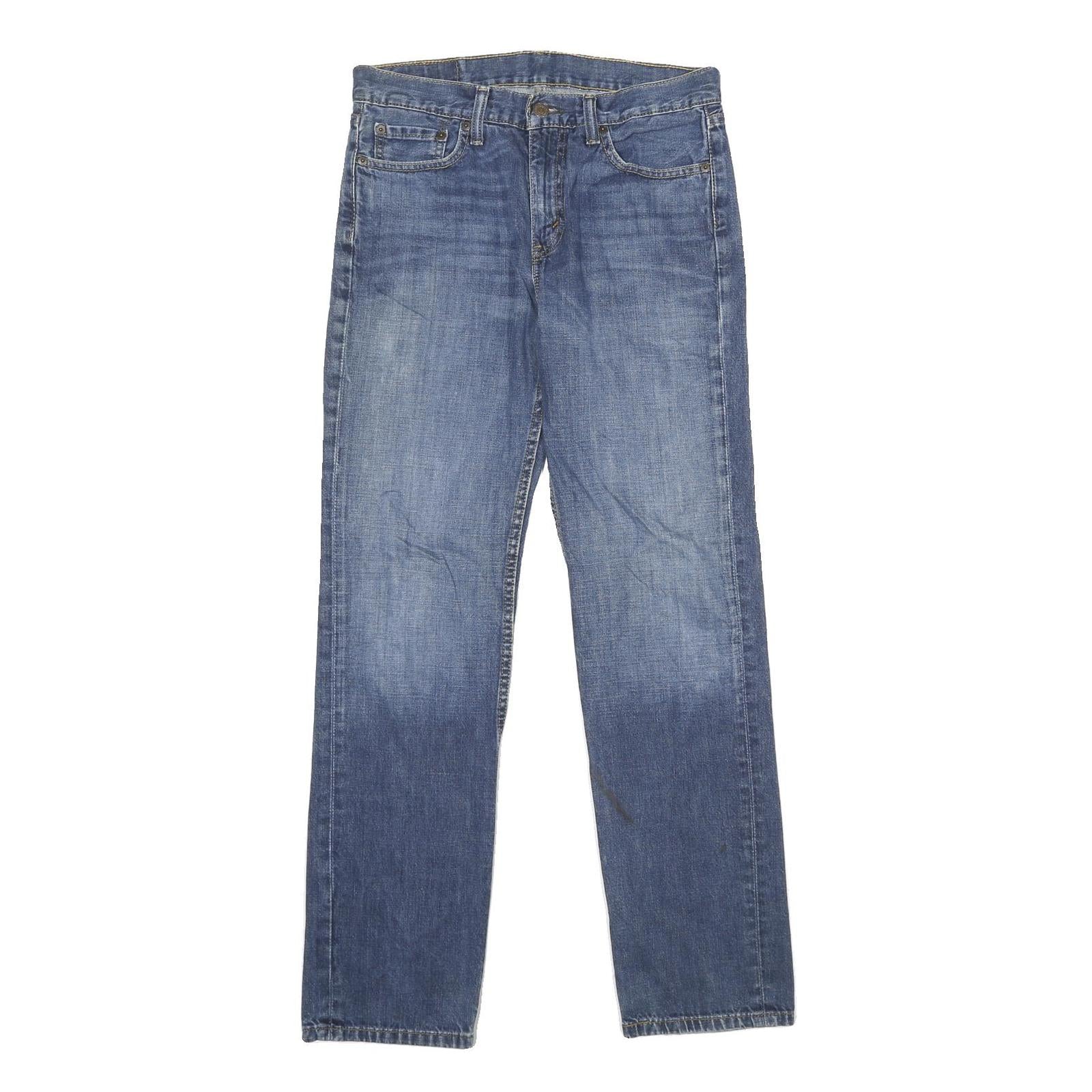 LEVI'S Mens Blue Regular Fit Straight Denim Rinse W30 L32 Classic Jeans Refurbished - N/A refurbished available on Cerqular