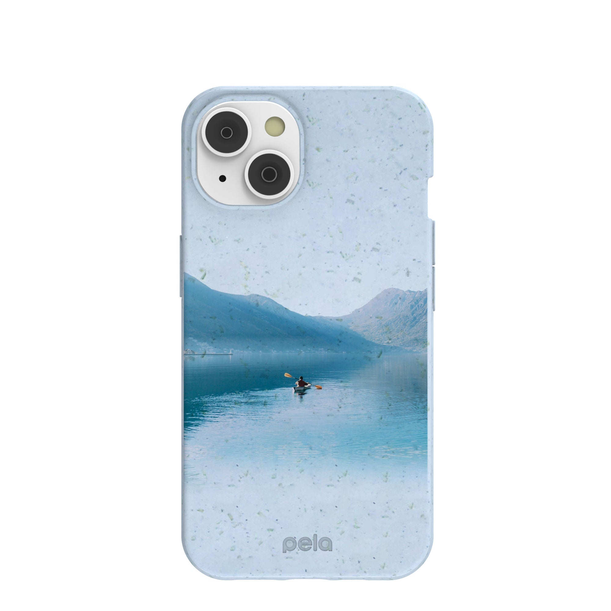 Powder Blue Serene iPhone 14/16e Case Refurbished - Pela Case refurbished available on Cerqular