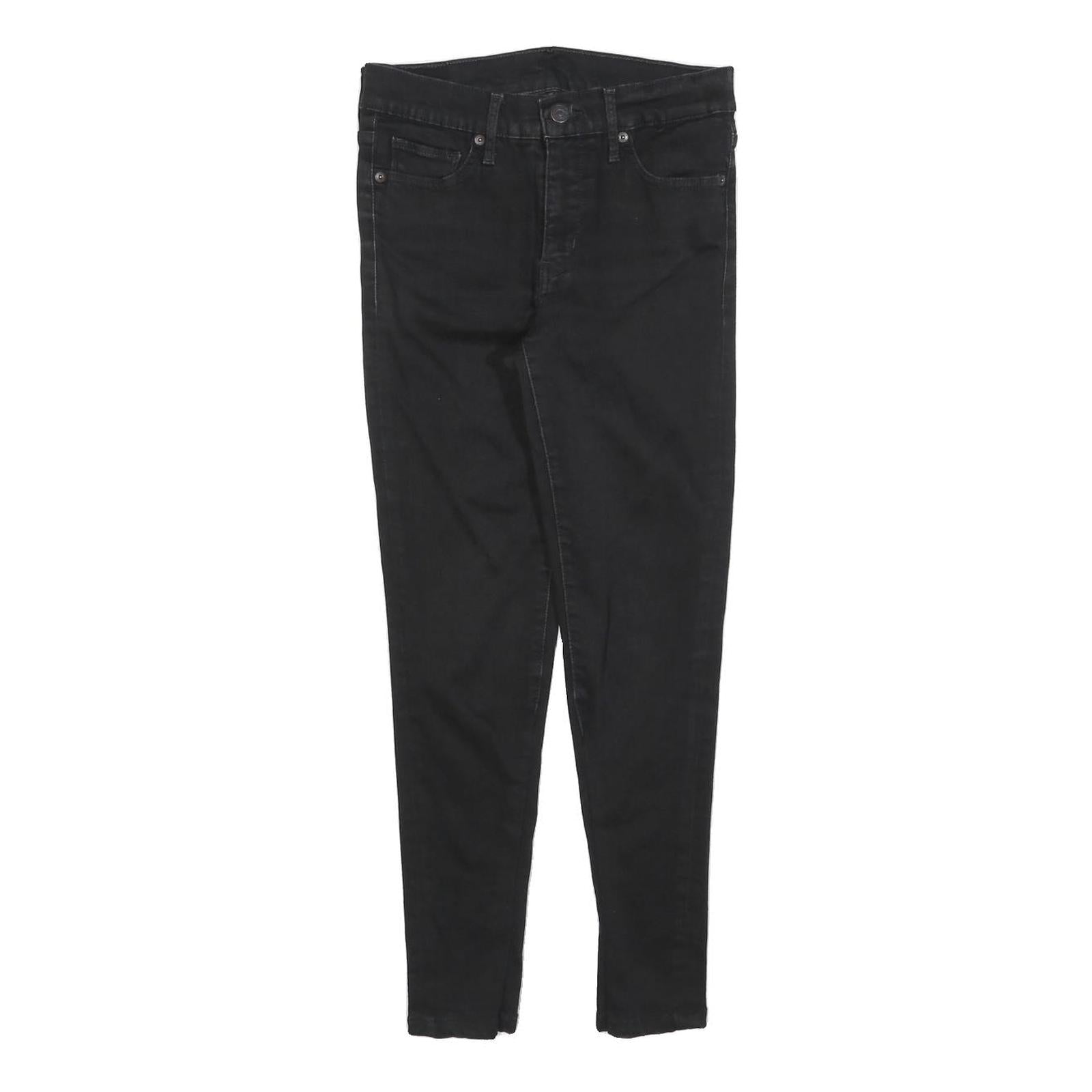 LEVI'S Womens Jeans Black Slim Skinny Denim Medium W27 L26 Cotton Blend Zip Refurbished - N/A refurbished available on Cerqular