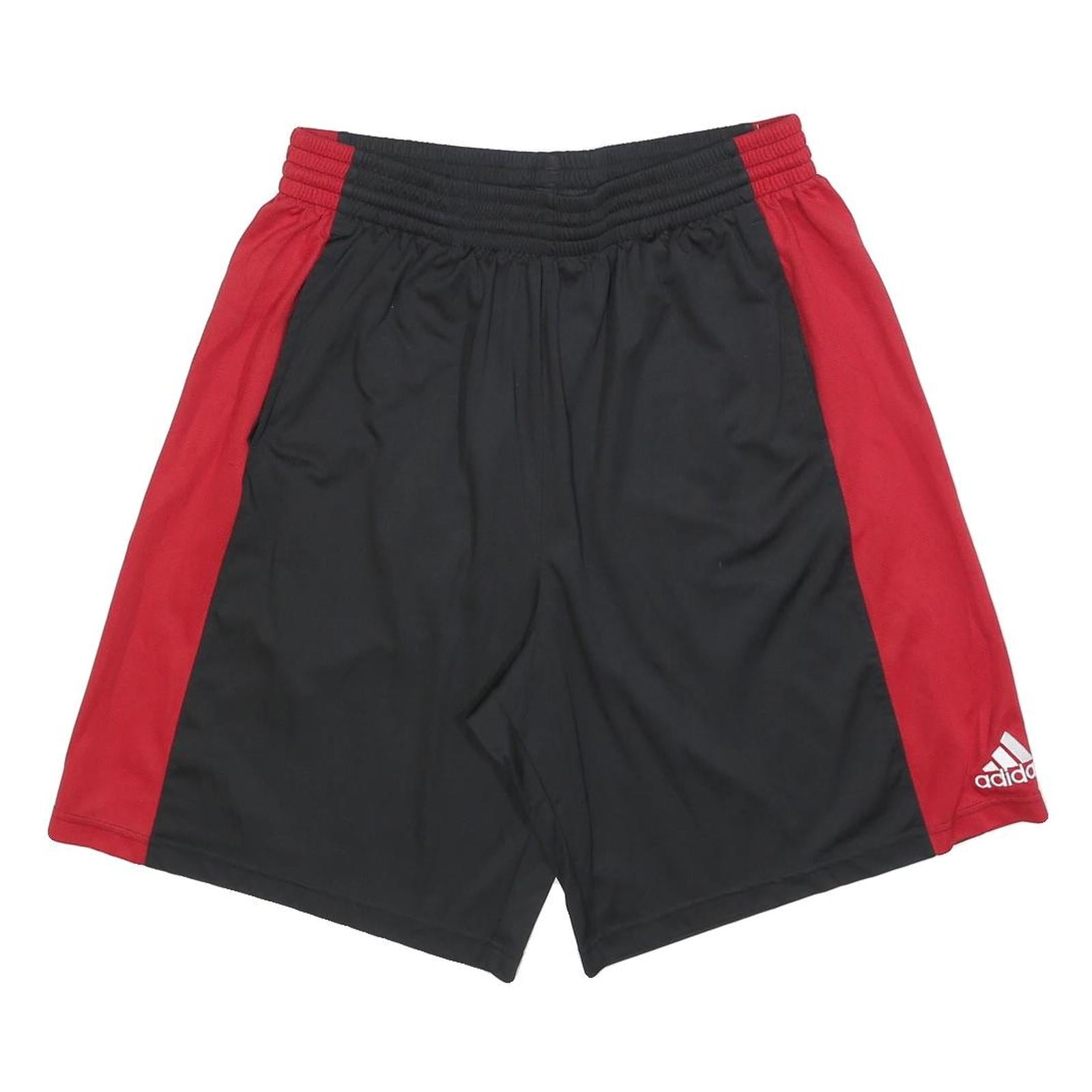 ADIDAS Mens Shorts Black & Red Sports XL W32 Casual Polyester Activewear Refurbished - N/A refurbished available on Cerqular