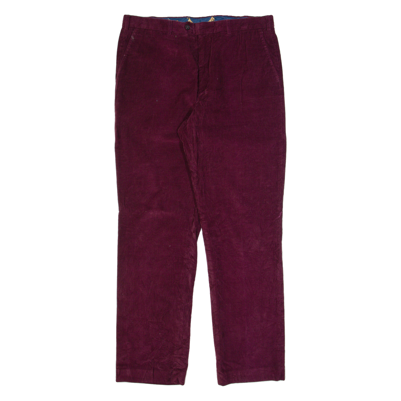 LAUREN RALPH LAUREN Chino Mens Corduroy Trousers Purple Regular Straight W26 L32 Refurbished - N/A refurbished available on Cerqular