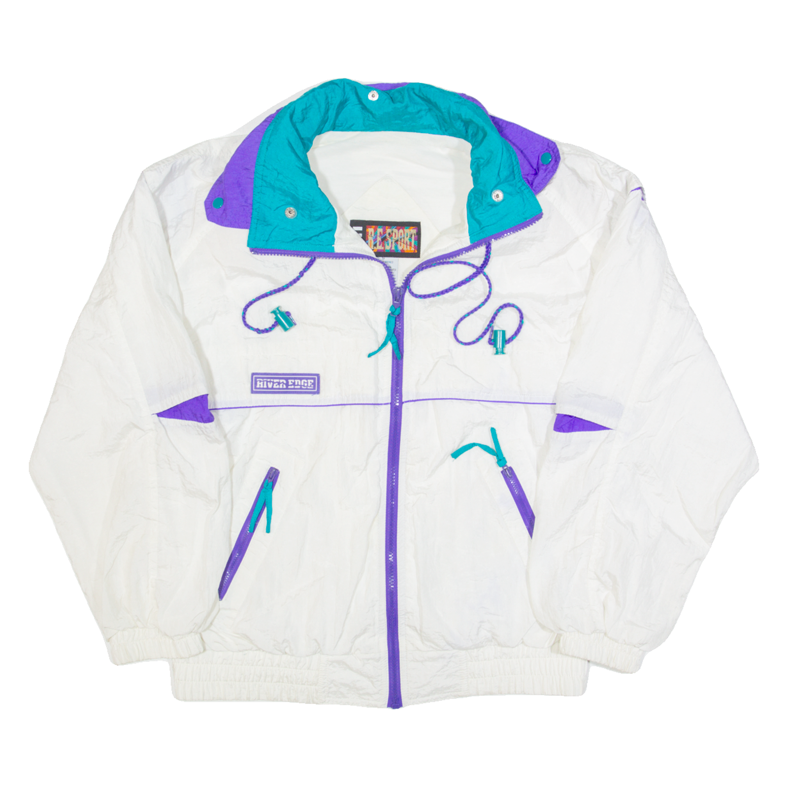 RE SPORT Womens Shell Jacket White 90s S Refurbished - N/A refurbished available on Cerqular