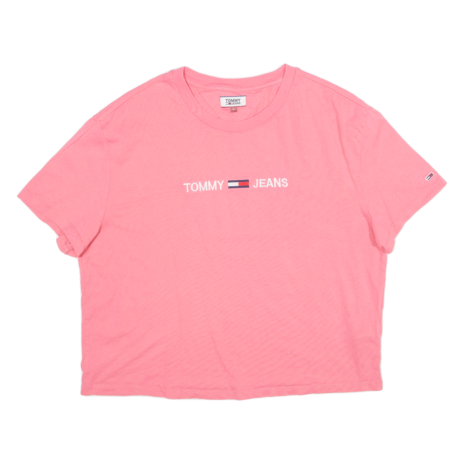 Buy TOMMY JEANS Cropped Mens T-Shirt Pink L Refurbished - $18.19 TOMMY JEANS Cropped Mens T-Shirt Pink L Refurbished - N/A refurbished available on Cerqular
