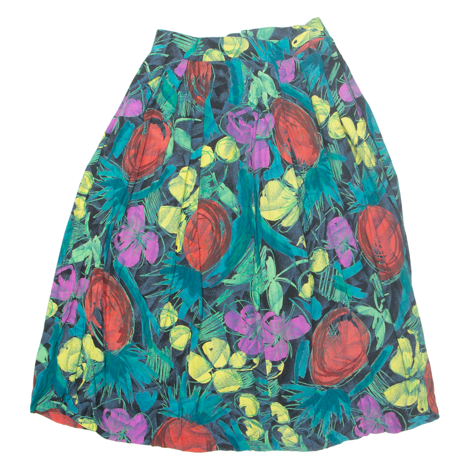BETTY BARCLAY Womens A-Line Skirt Green Midi Crazy Pattern M Refurbished - N/A refurbished available on Cerqular