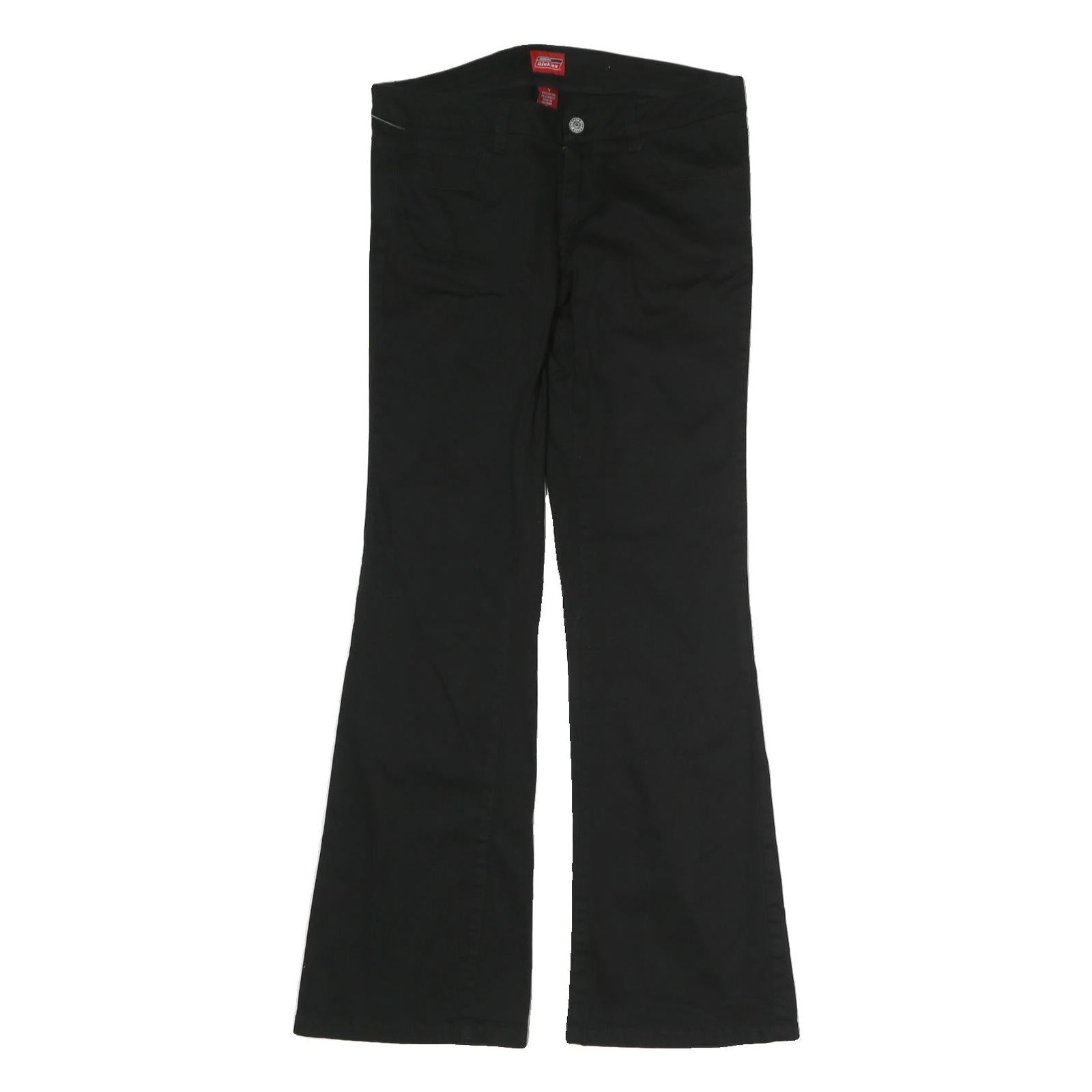 DICKIES Mens Black Cotton Regular Fit Bootcut Trousers W30 L30 Workwear Refurbished - N/A refurbished available on Cerqular