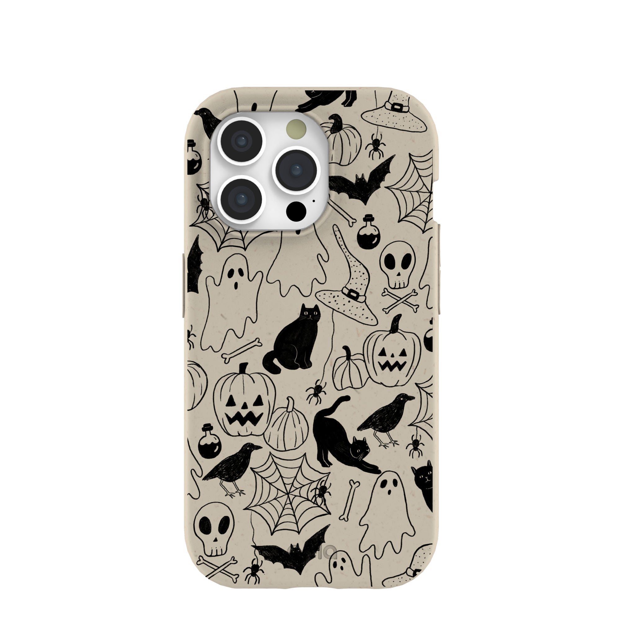 London Fog Sketchy Spirits iPhone 15 Pro Case Refurbished - Pela Case refurbished available on Cerqular