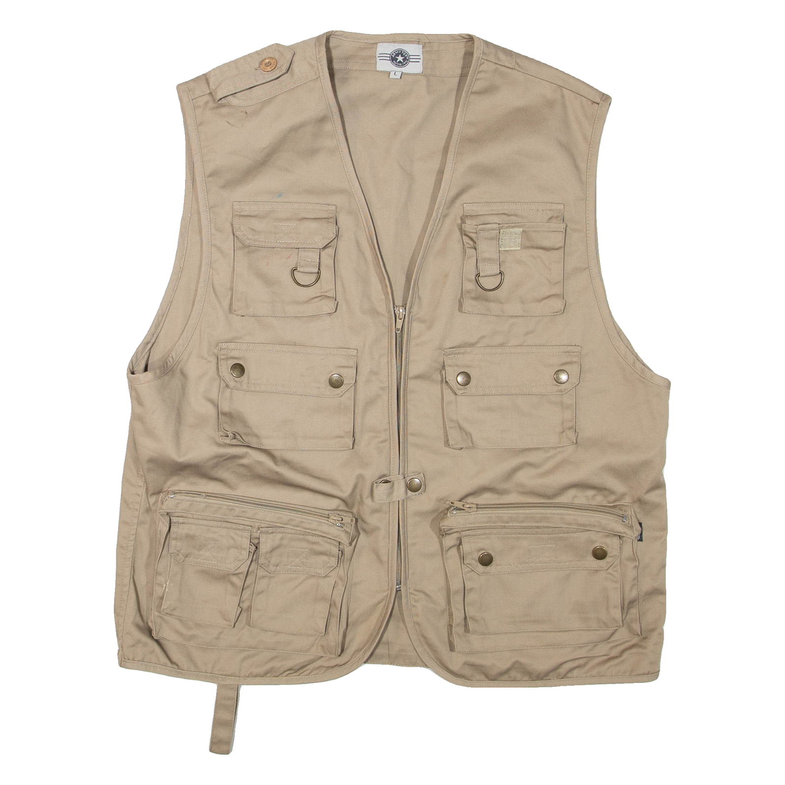 ARMY TEX Utility Mens Gilet Beige L Refurbished - N/A refurbished available on Cerqular