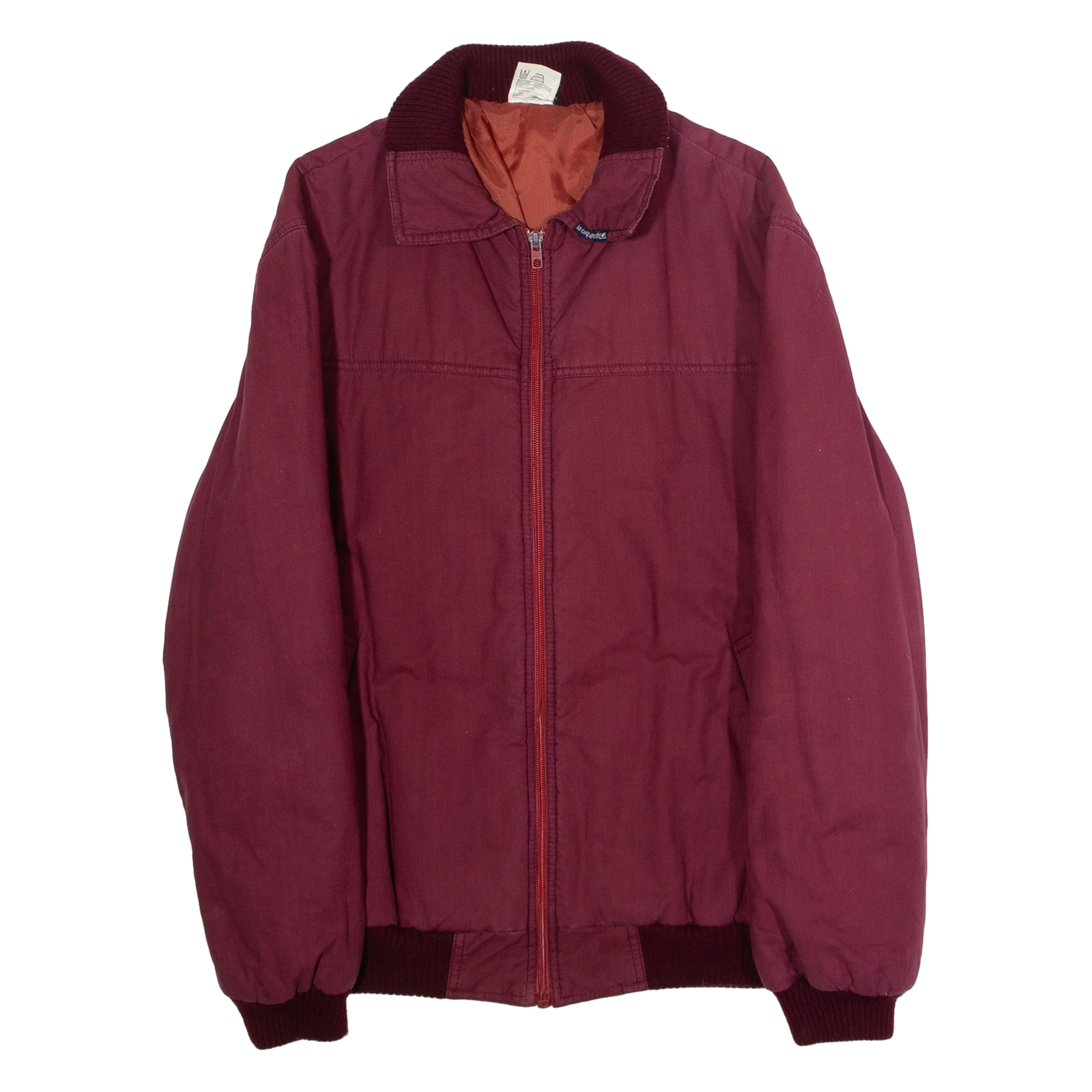 LE COQ SPORTIF Mens Bomber Jacket Maroon 90s S Refurbished - N/A refurbished available on Cerqular