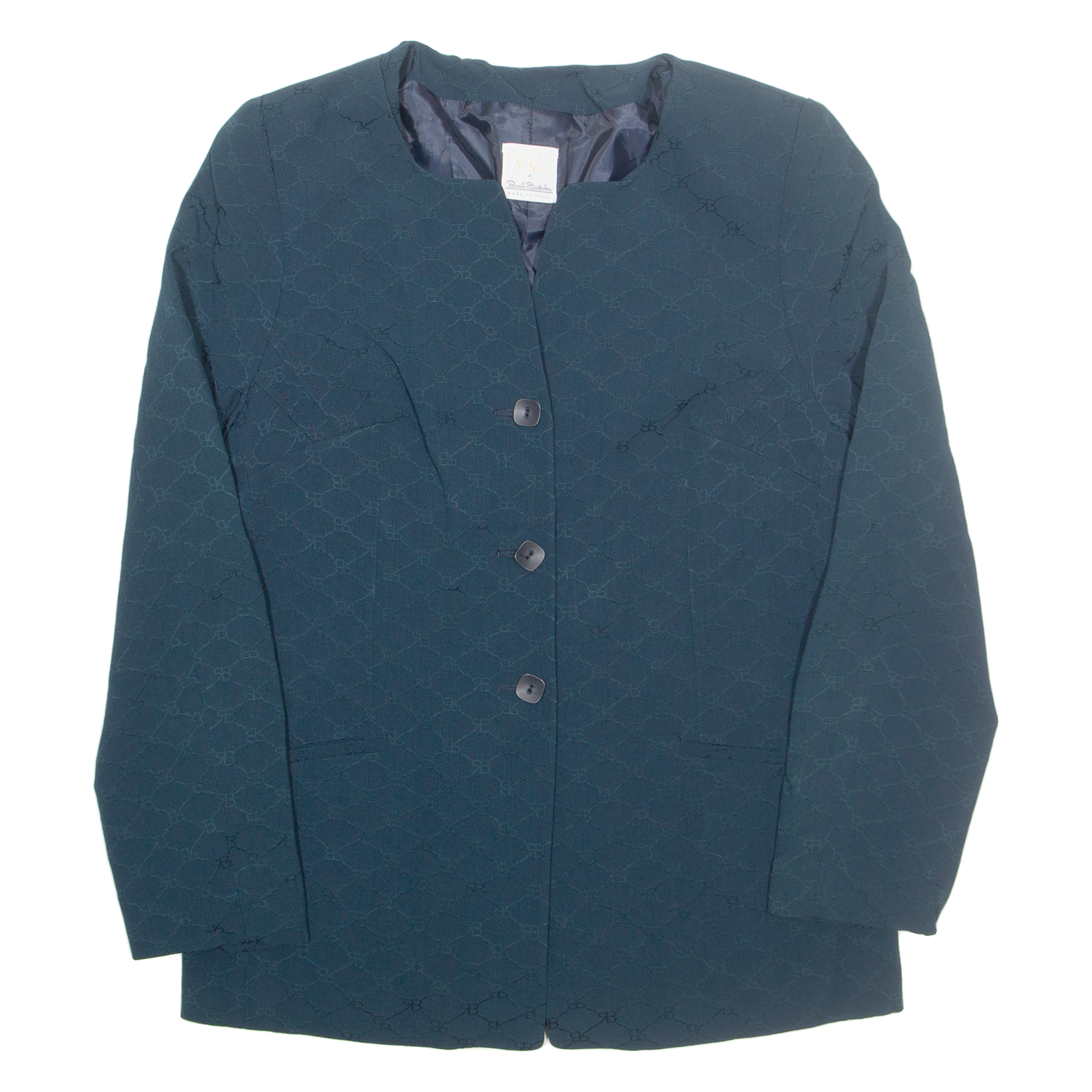 CHIC DE REUATO BALESTRA Womens Blazer Jacket Green M Refurbished - N/A refurbished available on Cerqular