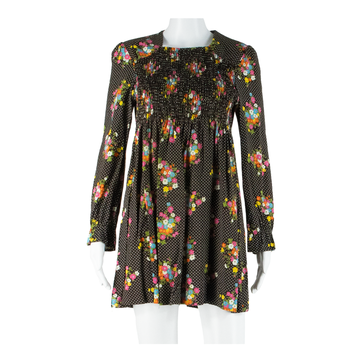 Buy Womens Day Dress Brown Floral Long Sleeve Short M Refurbished - $27.29 Womens Day Dress Brown Floral Long Sleeve Short M Refurbished - N/A refurbished available on Cerqular