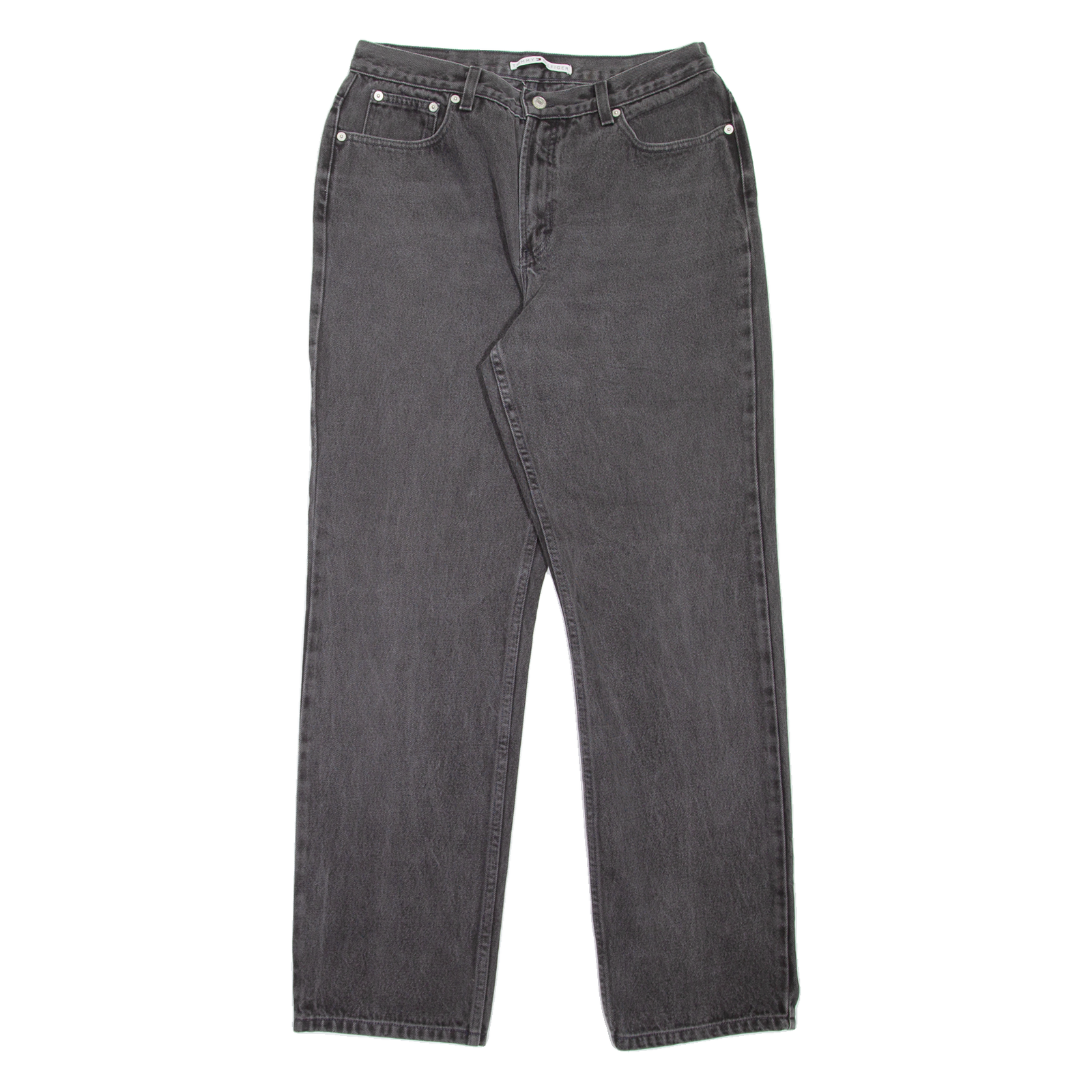 TOMMY HILFIGER Womens Jeans Grey Regular Straight W31 L33 Refurbished - N/A refurbished available on Cerqular
