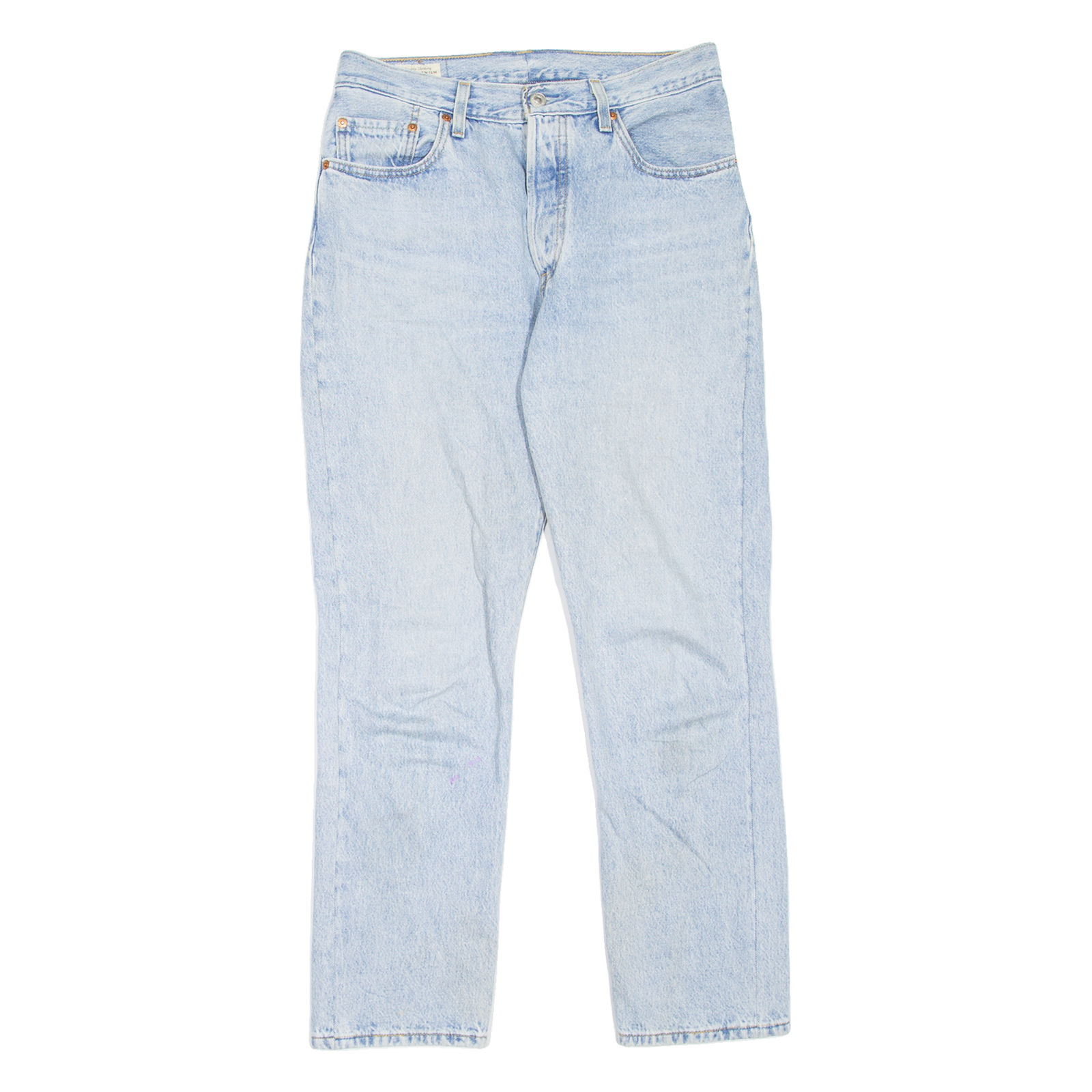 LEVI'S 501 BIG E Jeans Womens Blue Regular Straight W28 L28 Refurbished - N/A refurbished available on Cerqular