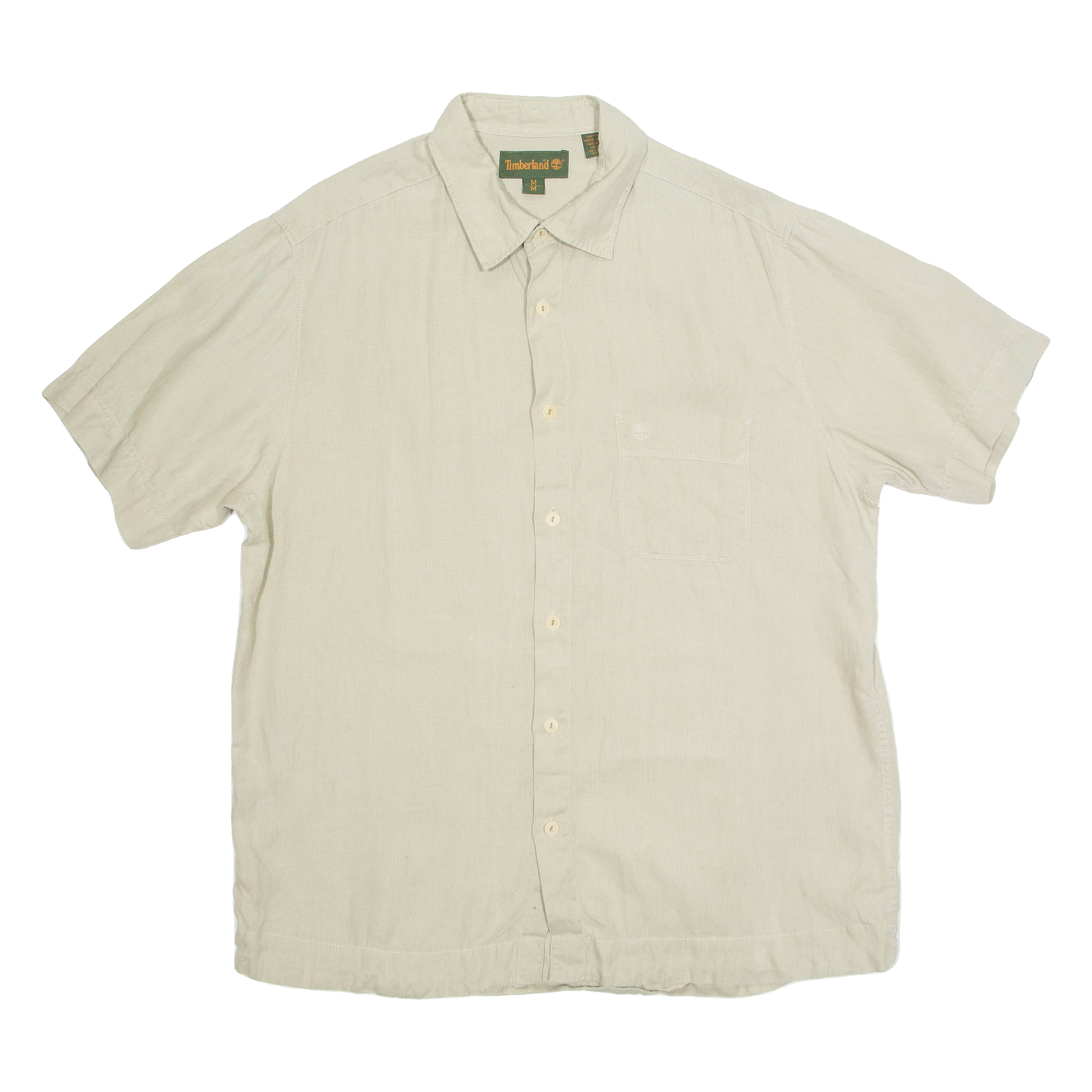 Buy TIMBERLAND Mens Plain Shirt Beige Linen Short Sleeve M Refurbished - $28.59 TIMBERLAND Mens Plain Shirt Beige Linen Short Sleeve M Refurbished - N/A refurbished available on Cerqular
