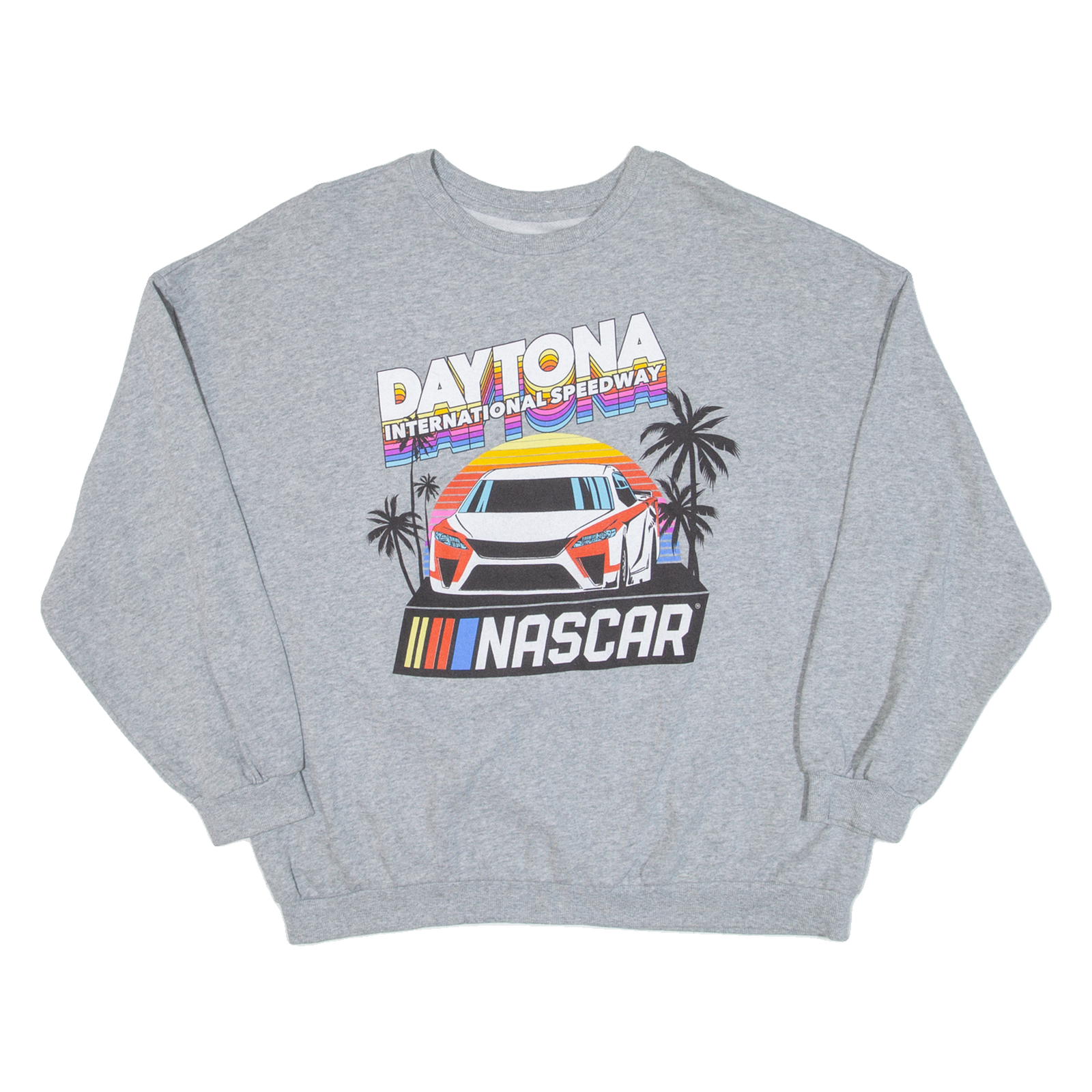 NASCAR Daytona International Speedway Mens Sweatshirt Grey USA M Refurbished - N/A refurbished available on Cerqular