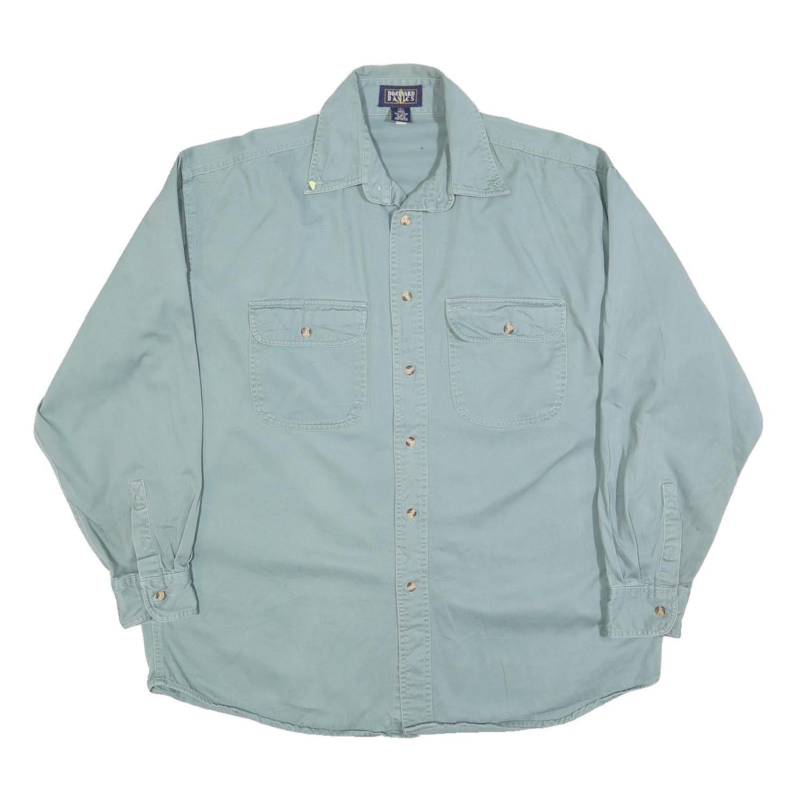 Buy BOATYARD BASICS Mens Blue Cotton Casual Shirt L Lightweight Button-Up Pocket Refurbished - $16.89 BOATYARD BASICS Mens Blue Cotton Casual Shirt L Lightweight Button-Up Pocket Refurbished - N/A refurbished available on Cerqular