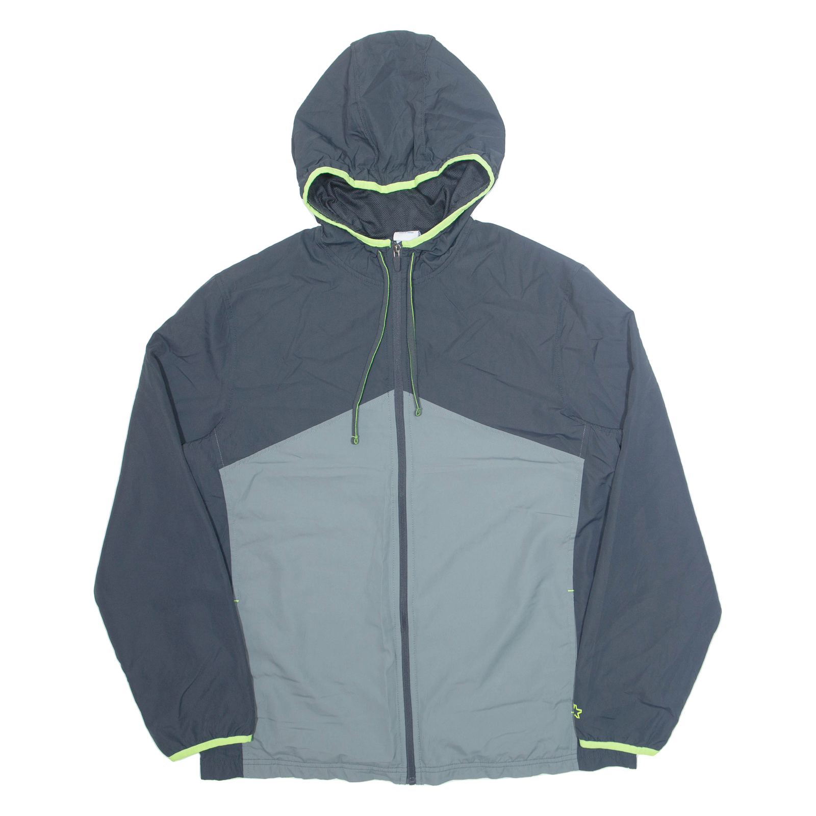 STARTER Lightweight Mens Jacket Grey Hooded L Refurbished - N/A refurbished available on Cerqular