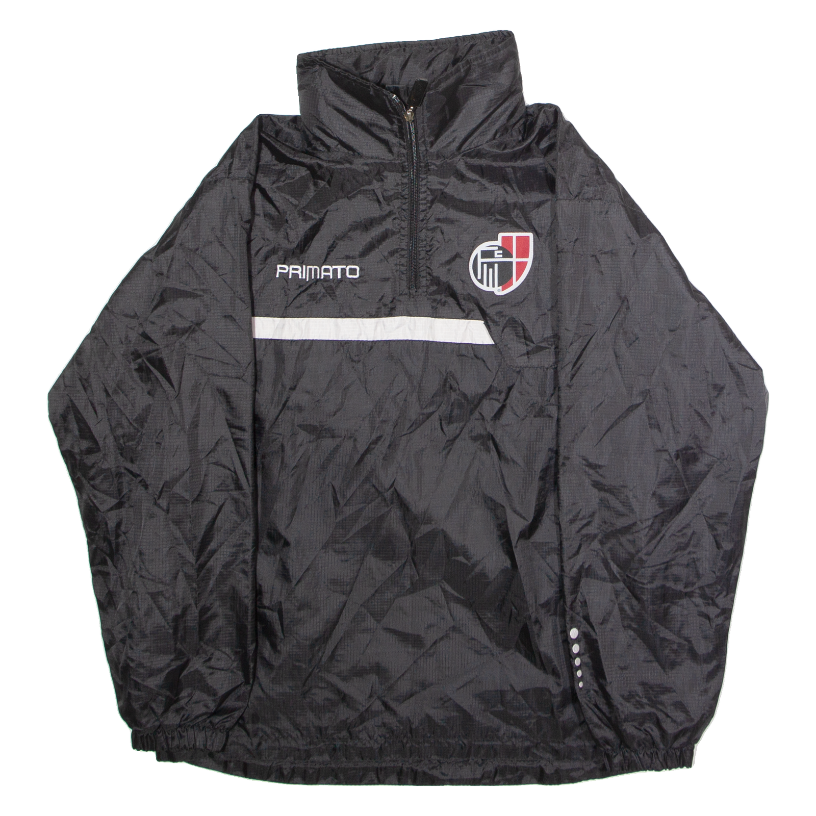 PRIMATO Mens Pullover Jacket Black Nylon Hooded M Refurbished - N/A refurbished available on Cerqular