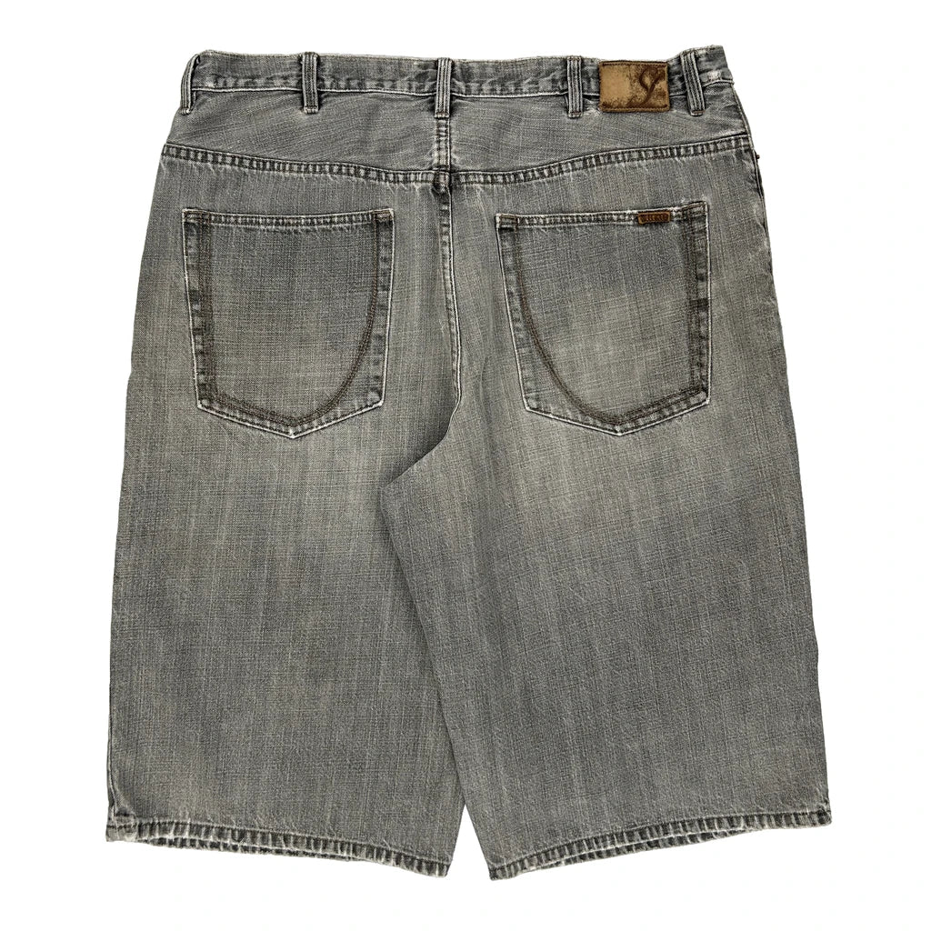 Buy Sean John Denim Shorts - 38W 13L Grey Cotton Refurbished - $50.91 Sean John Denim Shorts - 38W 13L Grey Cotton Refurbished - Thrifted (note: this is a term often used to describe second- refurbished available on Cerqular