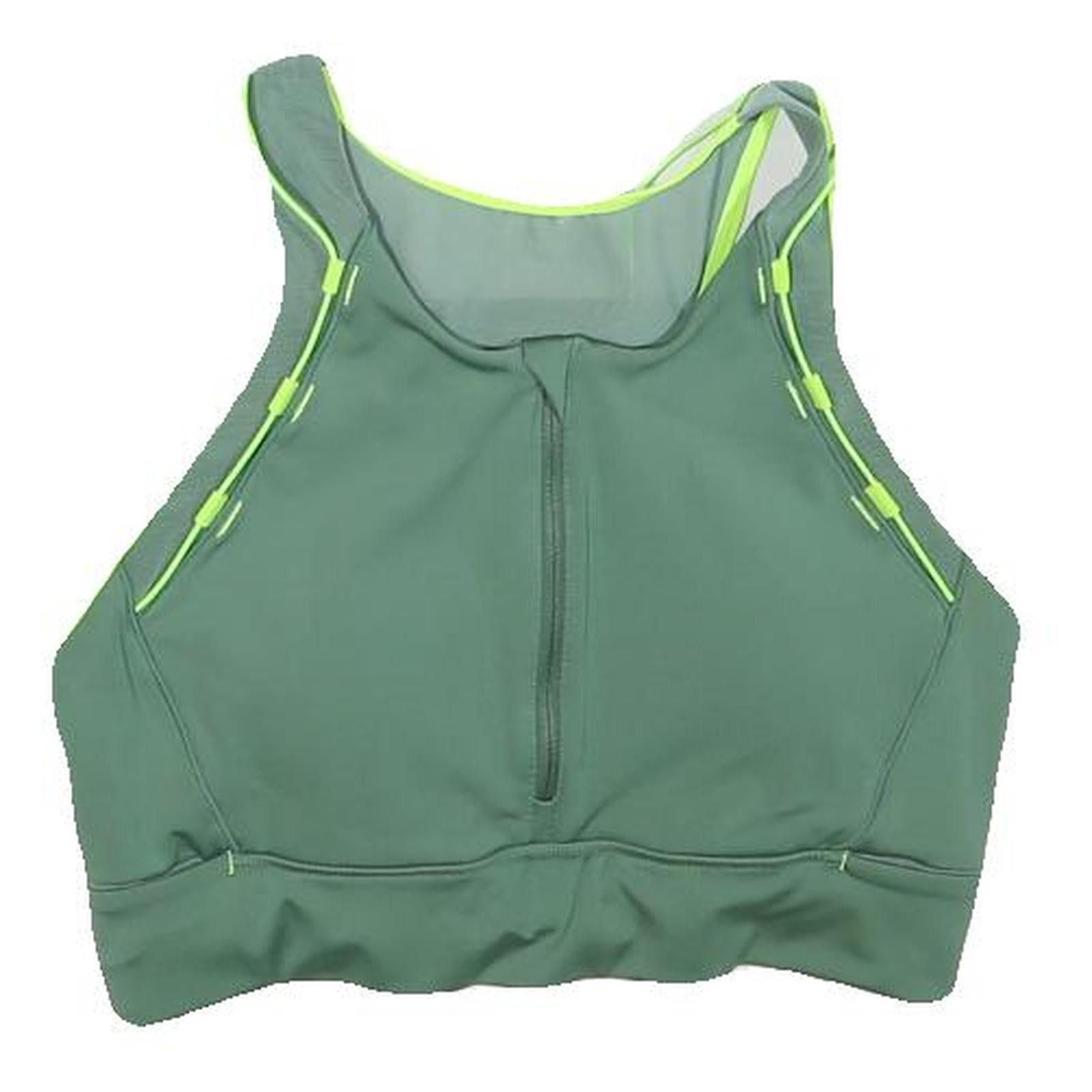 NEW BALANCE Womens Green Sports Top Sleeveless Round Neck XXS Reflective Trim Refurbished - N/A refurbished available on Cerqular