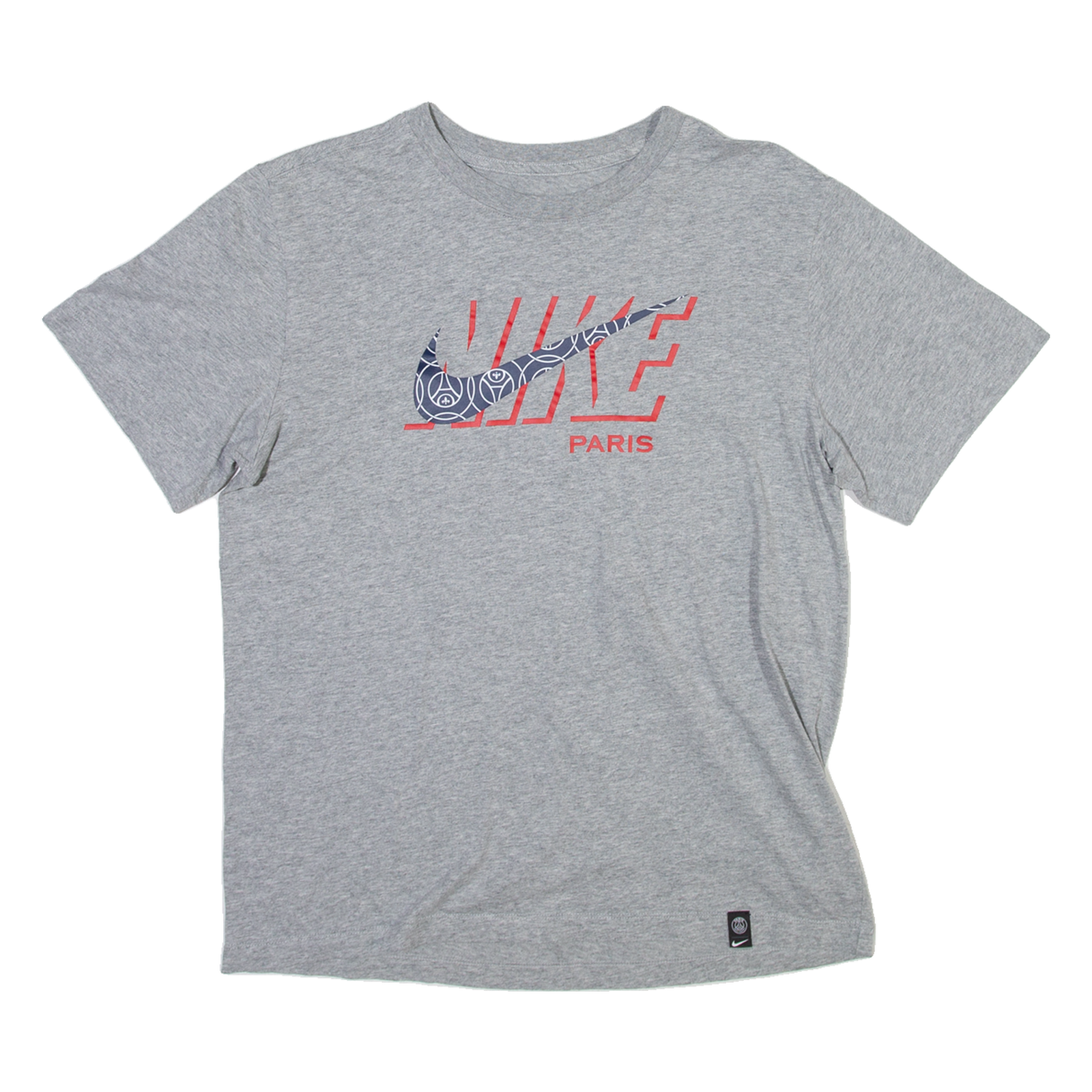 NIKE PSG FC Mens T-Shirt Grey S Refurbished - N/A refurbished available on Cerqular