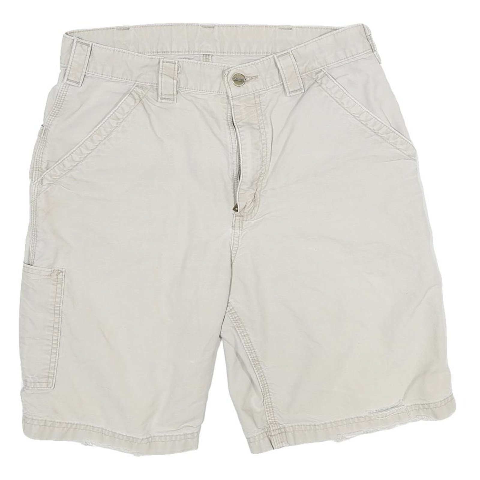 CARHARTT Mens Shorts Beige Casual Cargo Size M W30 Utility Cotton Blend Workwear Refurbished - N/A refurbished available on Cerqular