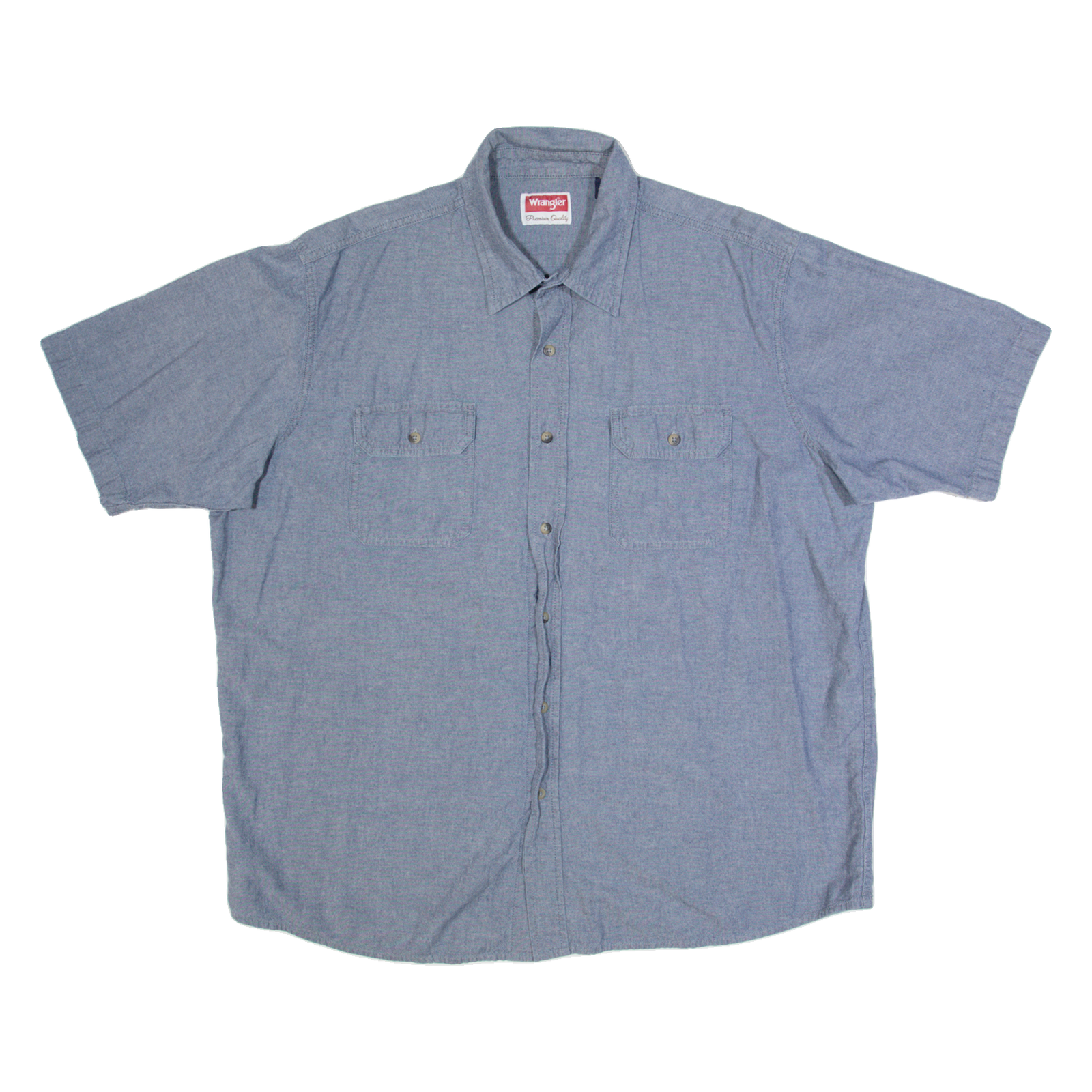 WRANGLER Mens Plain Shirt Blue XL Refurbished - N/A refurbished available on Cerqular