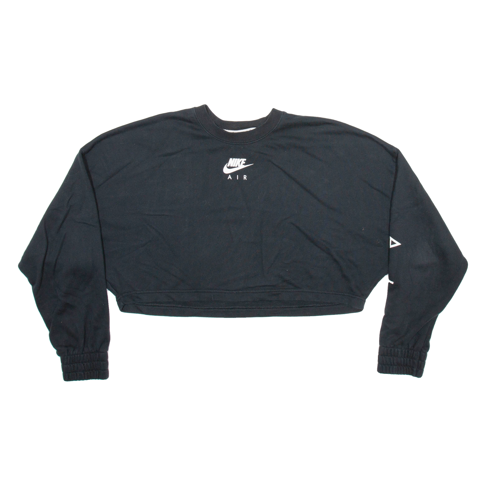 NIKE Cropped Womens Sweatshirt Black L Refurbished - N/A refurbished available on Cerqular
